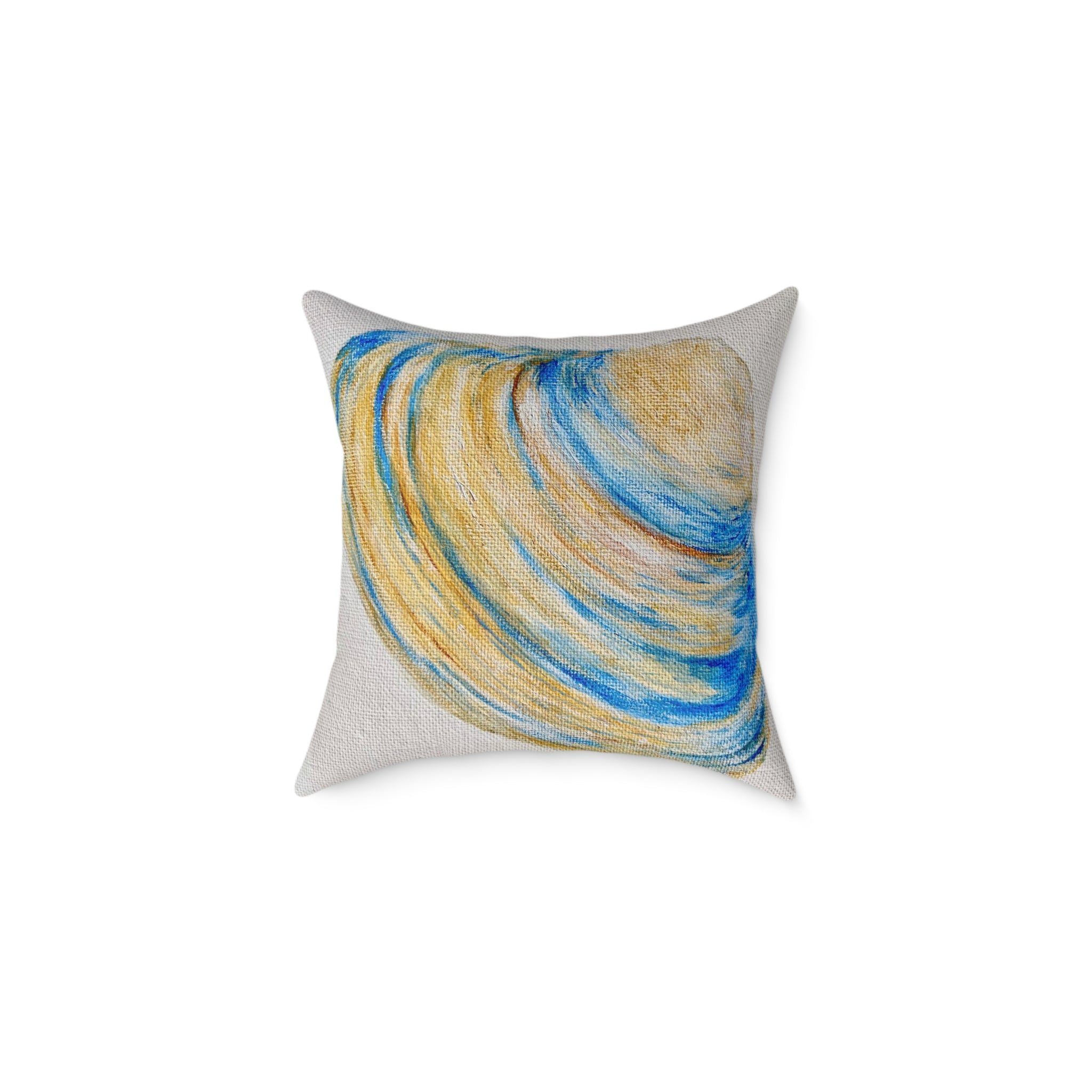 Clam Shell Square Canvas Pillow