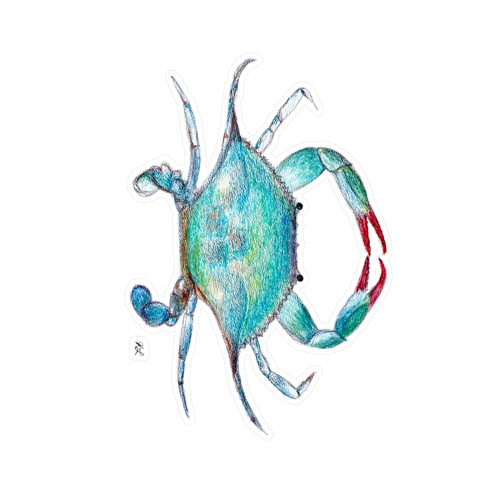 Blue Crab Vinyl Decals