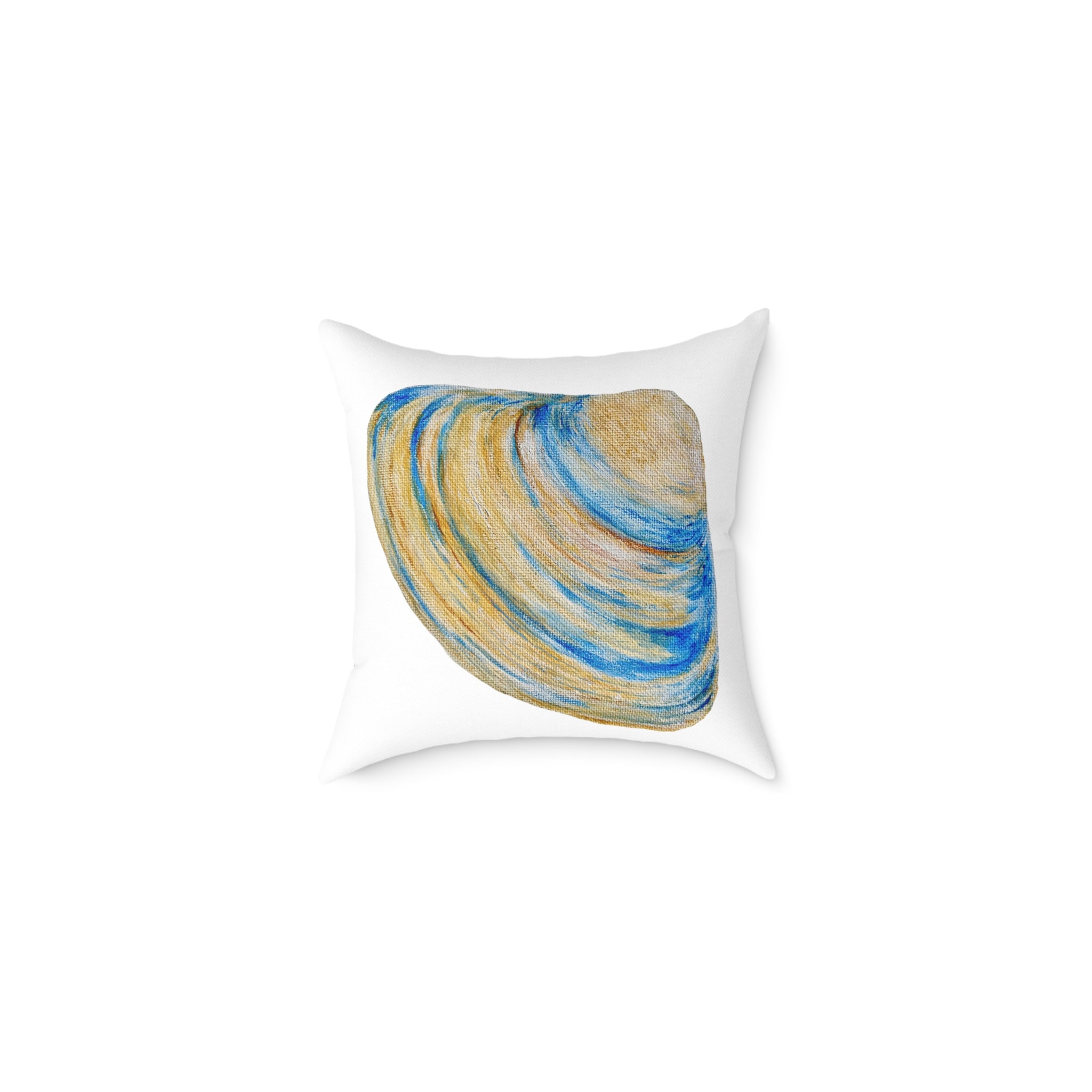 Clam Shell Square Canvas Pillow