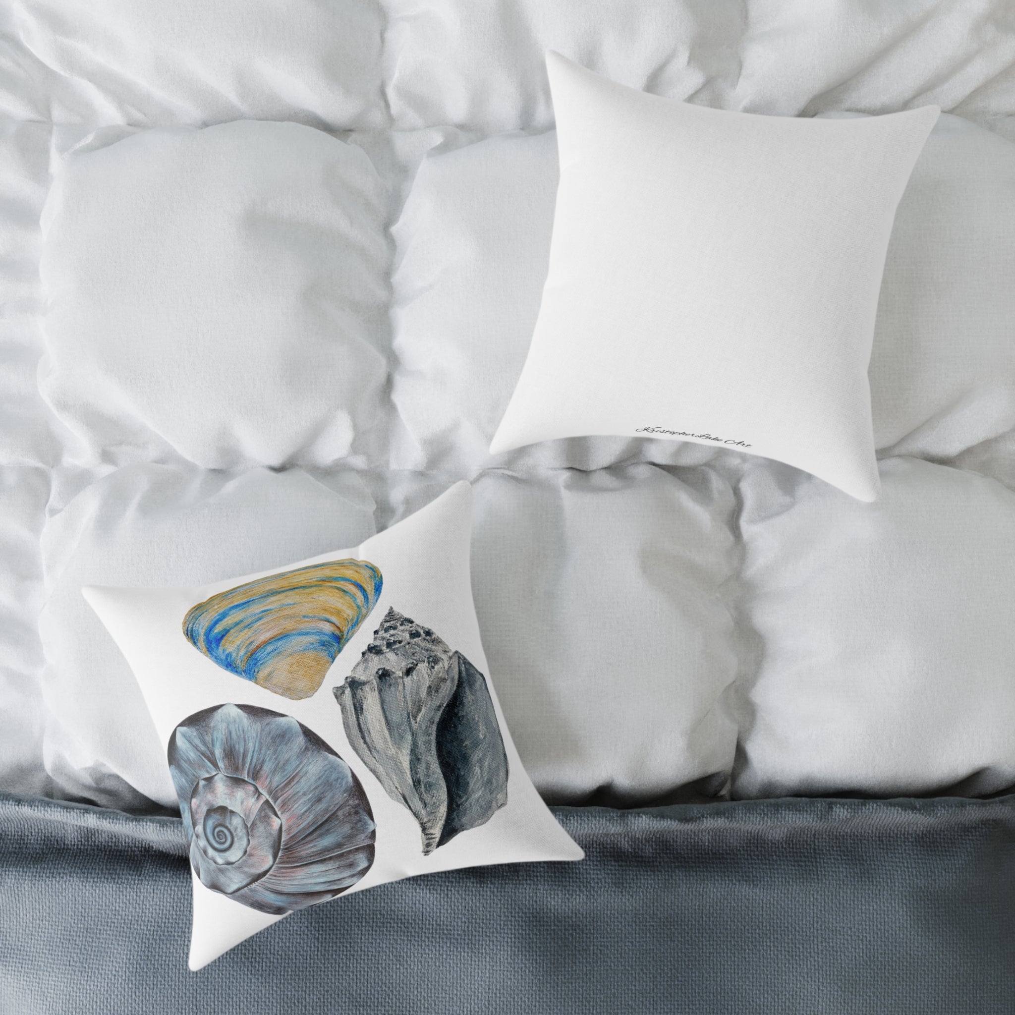 Welk Shell Square Canvas Pillow