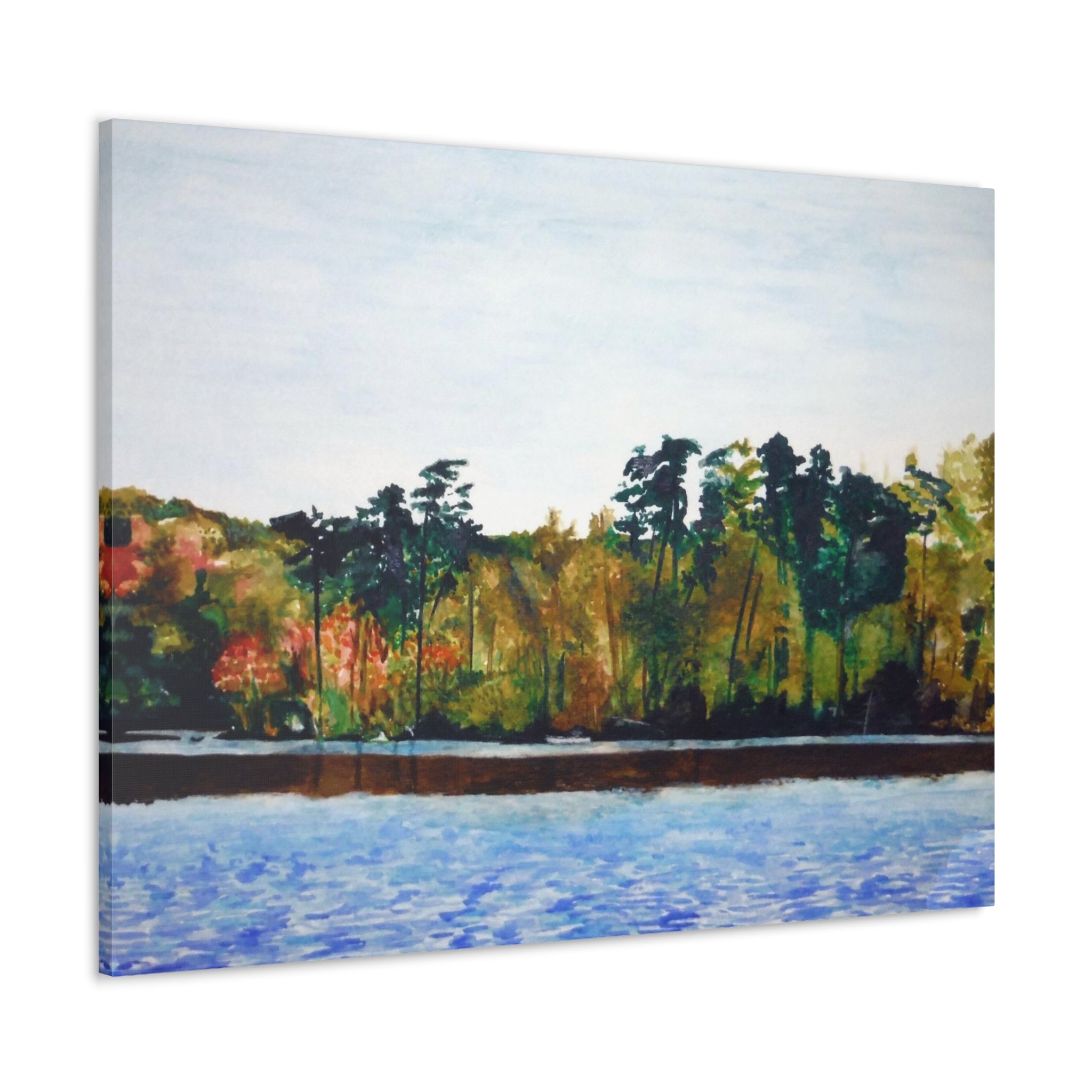 Lake Kayaking Canvas Gallery Wraps