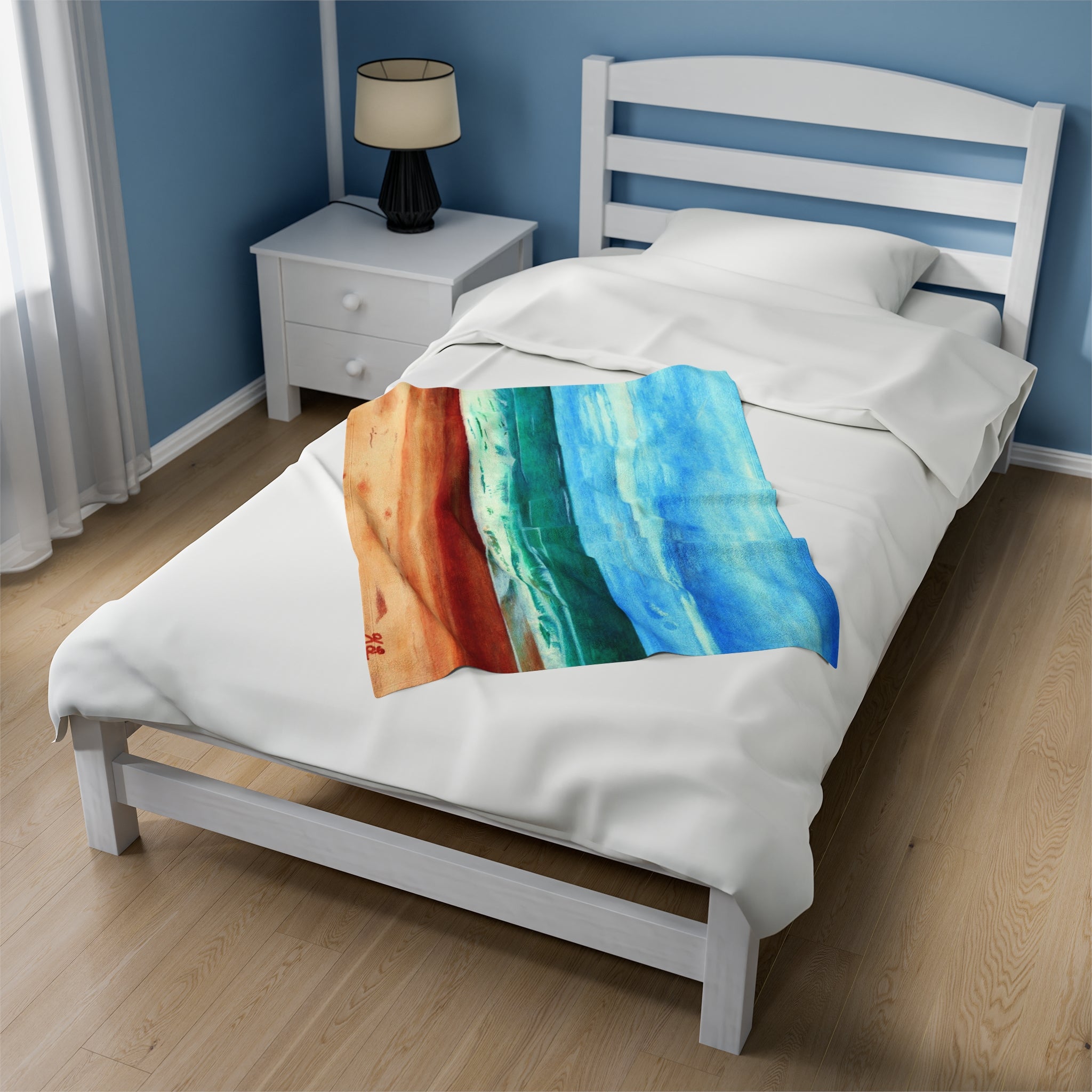 E Dogwood Beach Access Velveteen Plush Blanket