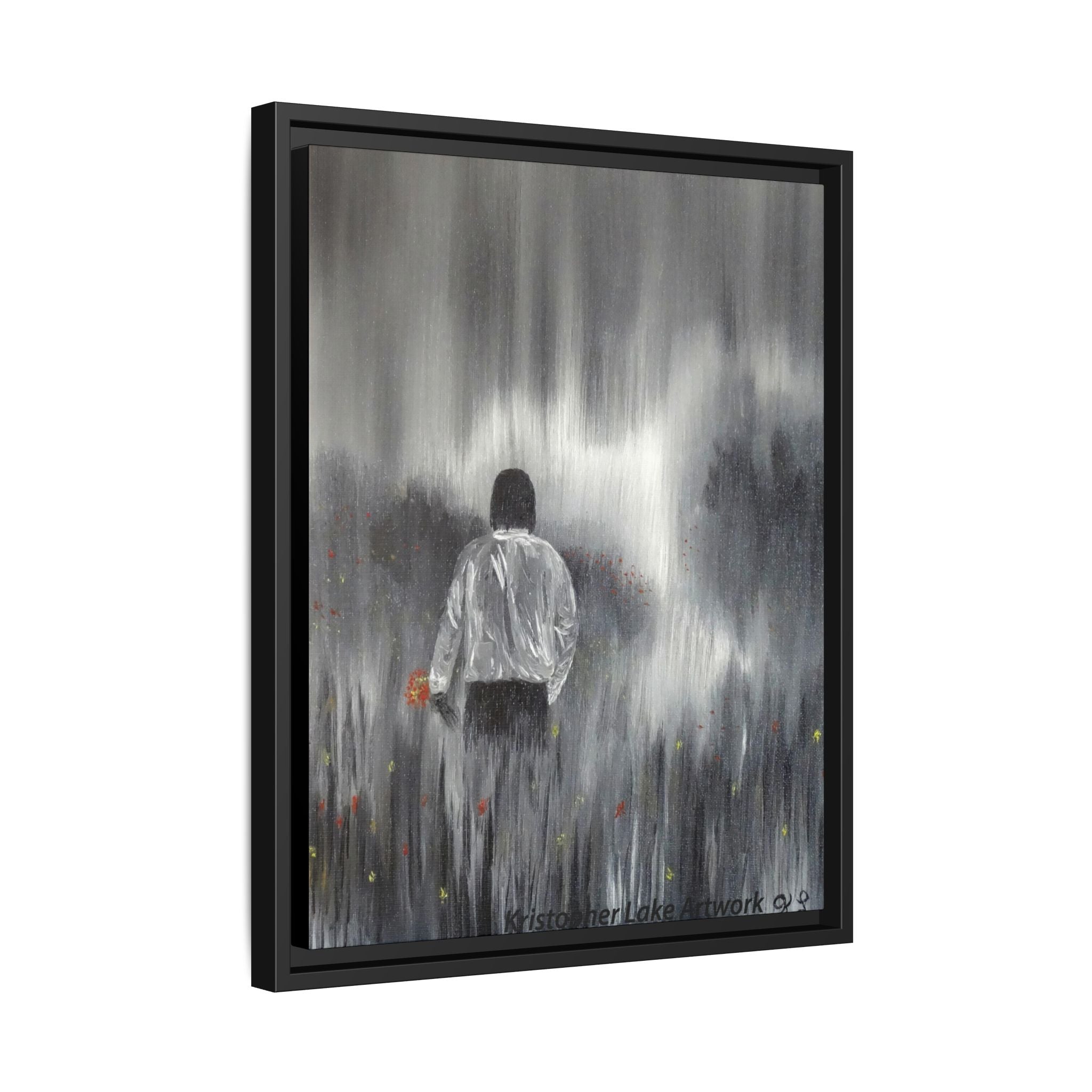 Dreamer painting Matte Canvas, Framed (Multi-color)