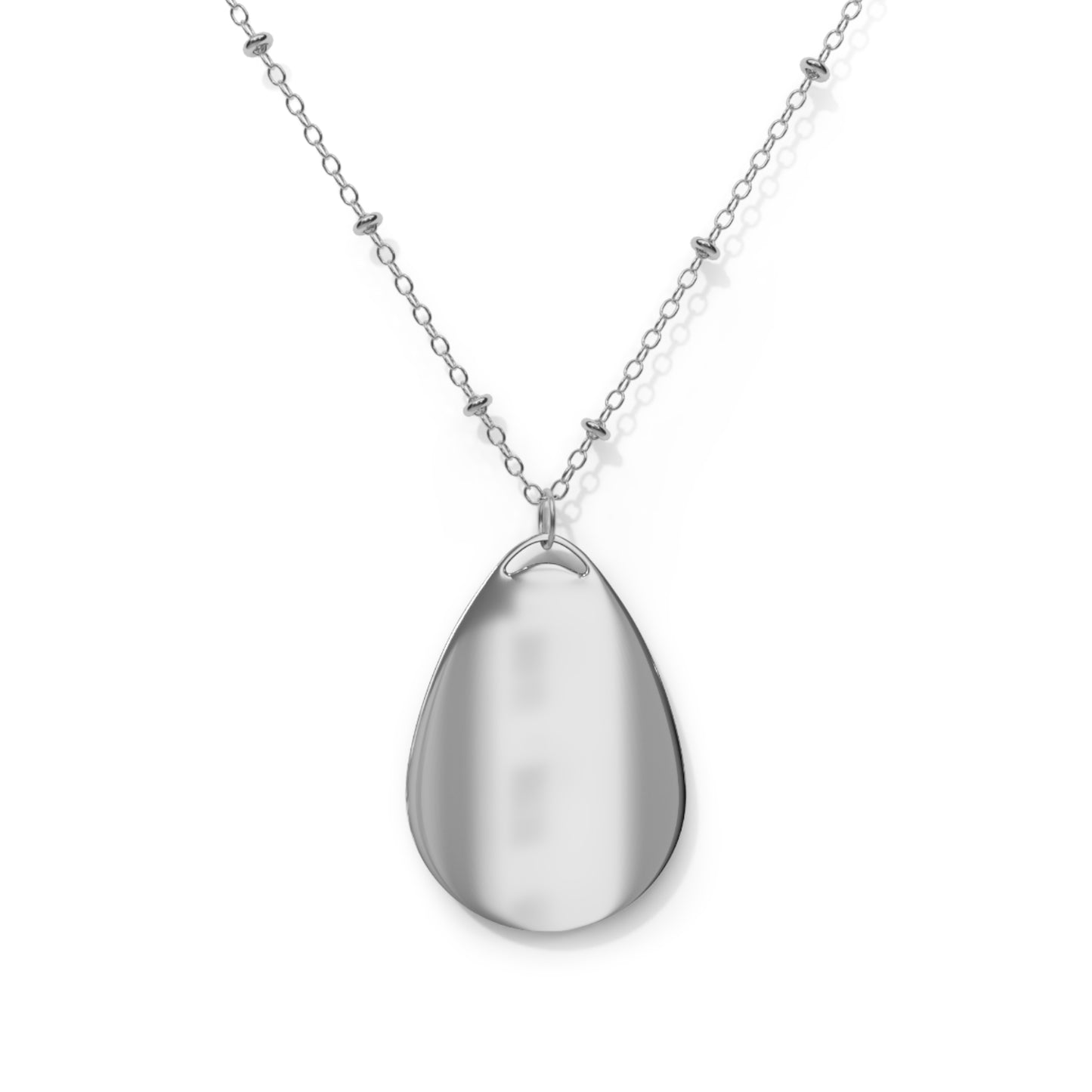 Mermaid Tail Oval Necklace