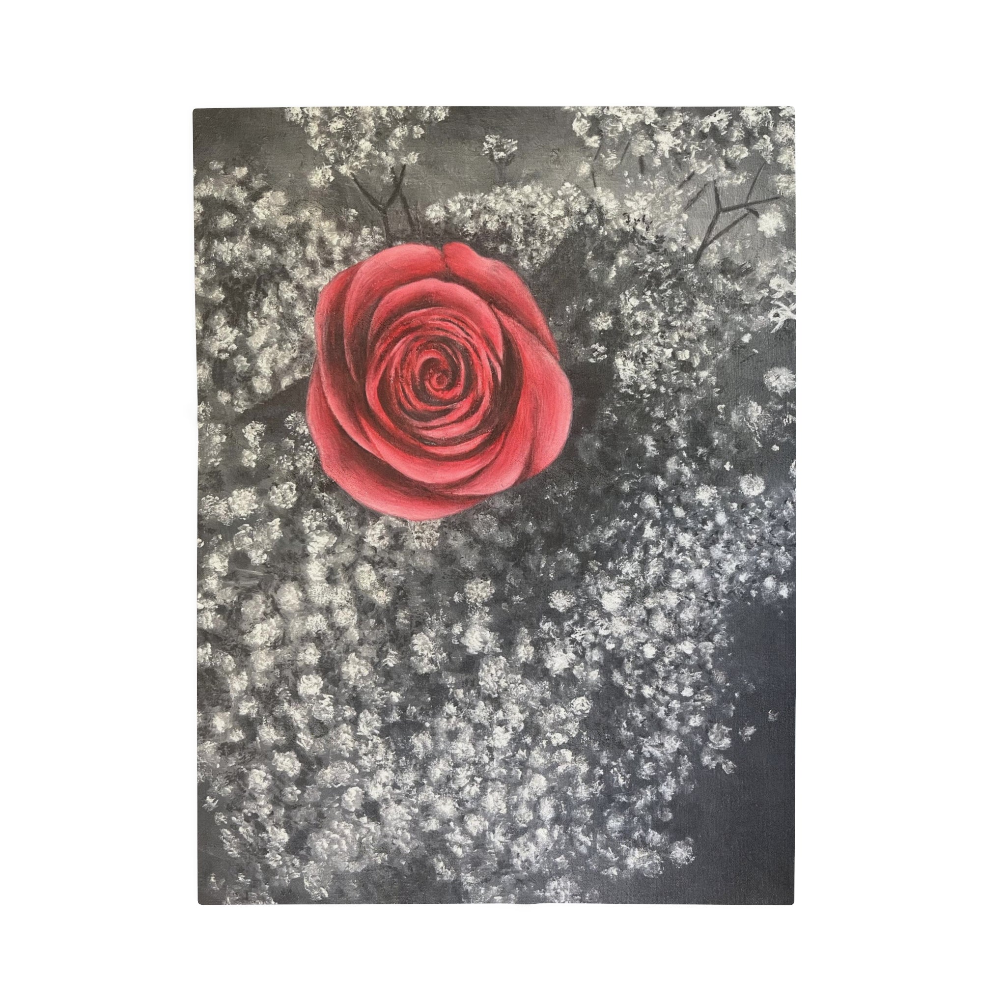 Artist Rose Velveteen Plush Blanket