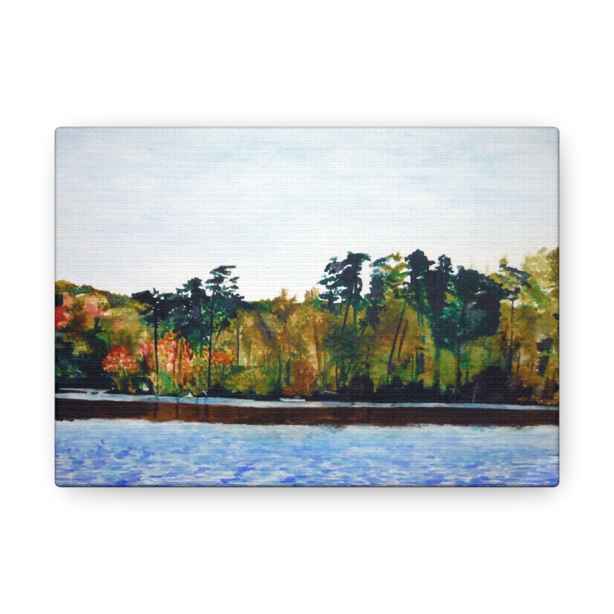 Lake Kayaking Canvas Gallery Wraps