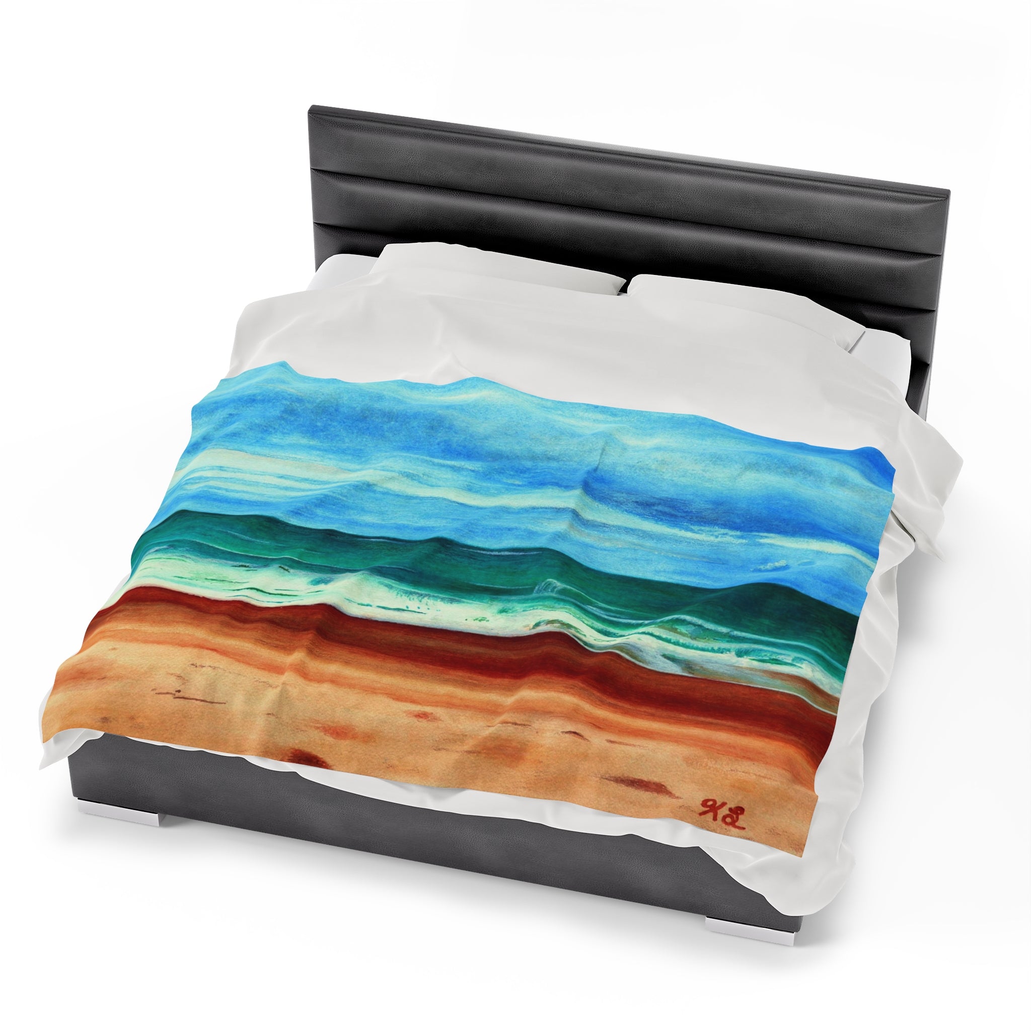 E Dogwood Beach Access Velveteen Plush Blanket