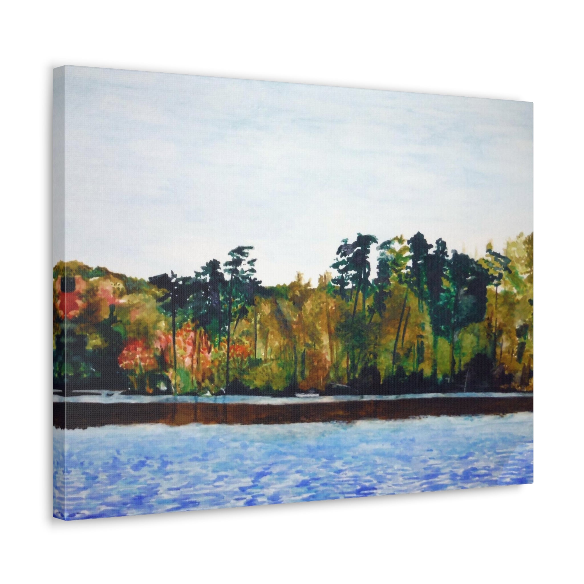 Lake Kayaking Canvas Gallery Wraps