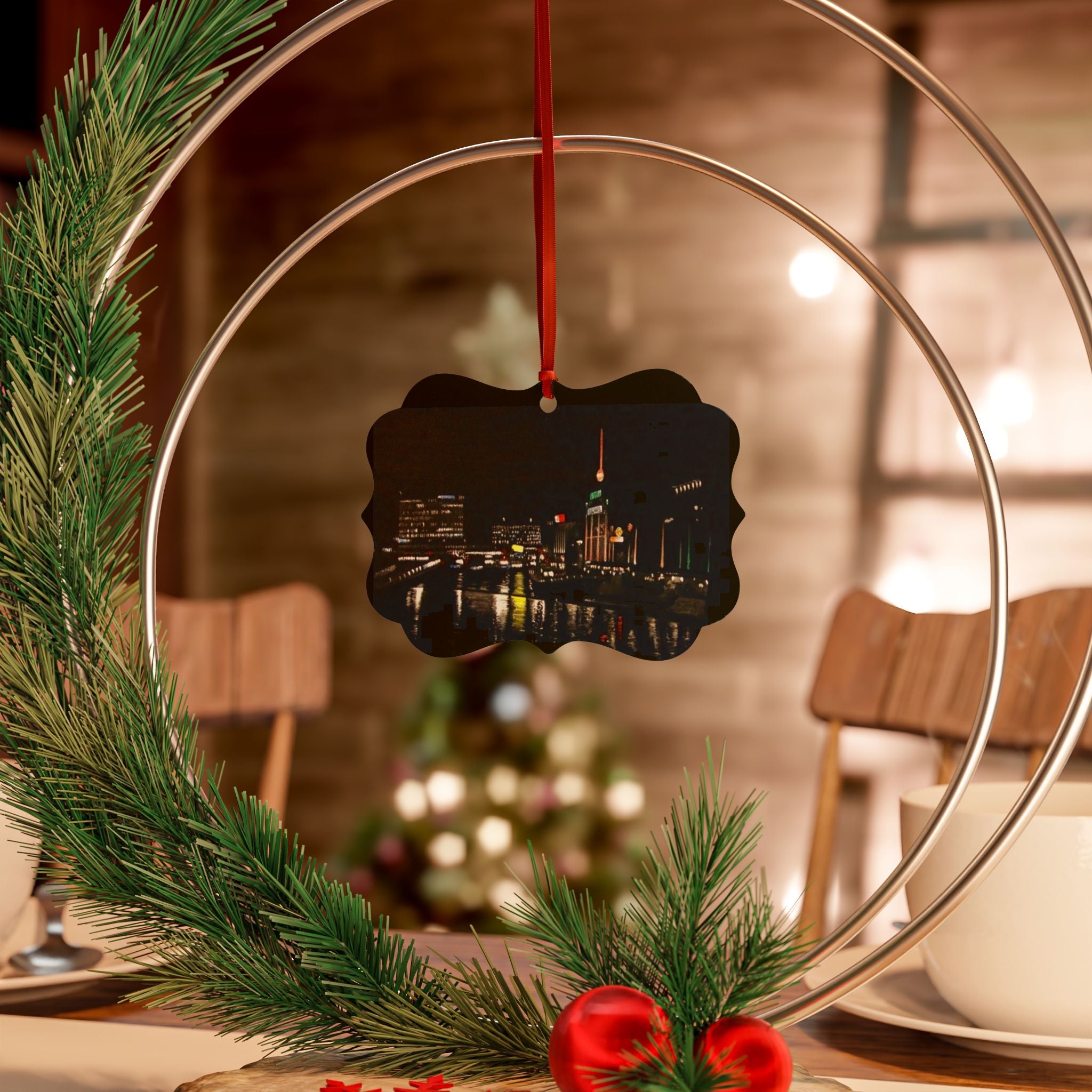 Baltimore Inner Harbor Aluminum Ornaments (1pc, 5pcs, 10pcs, 20pcs)