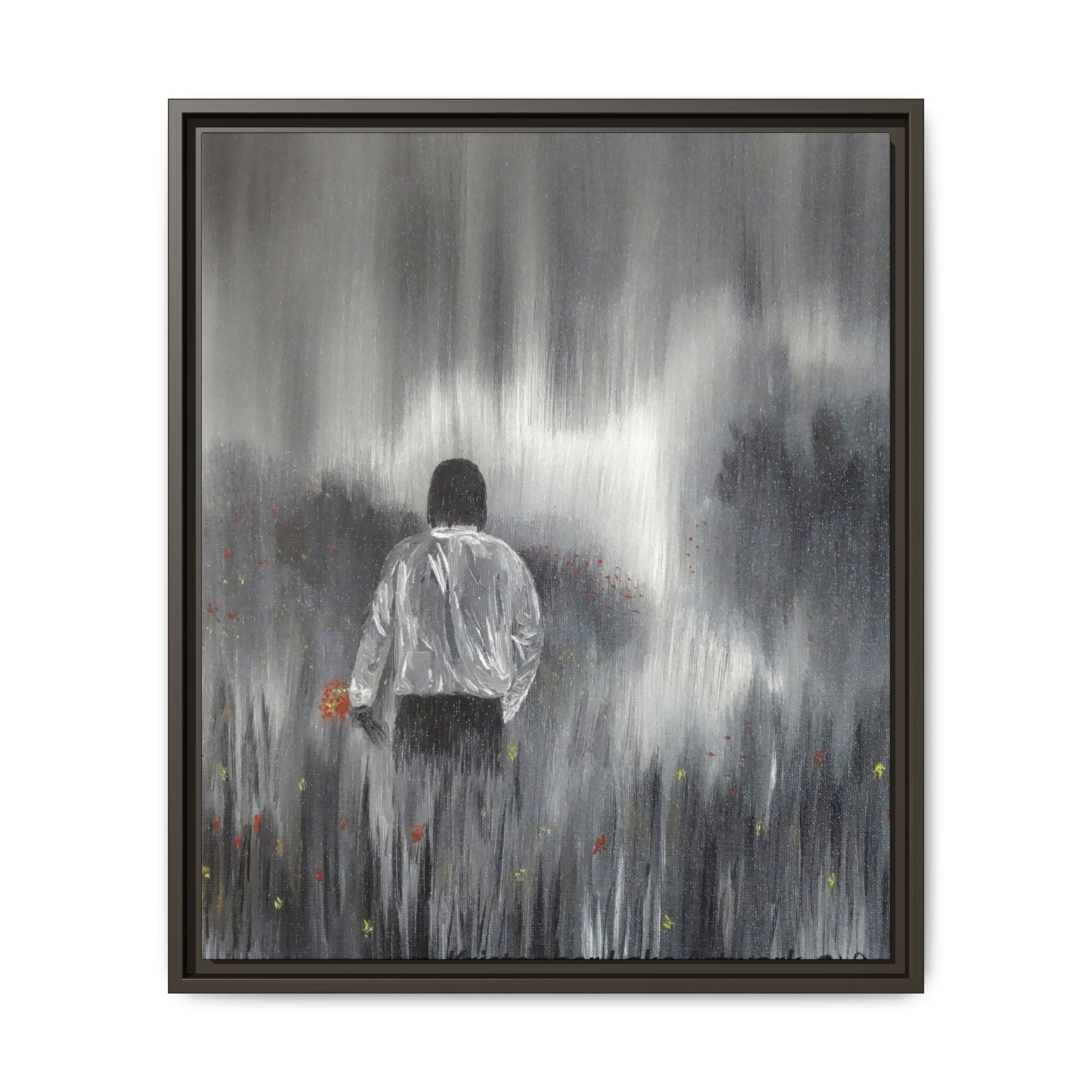Dreamer painting Matte Canvas, Framed (Multi-color)