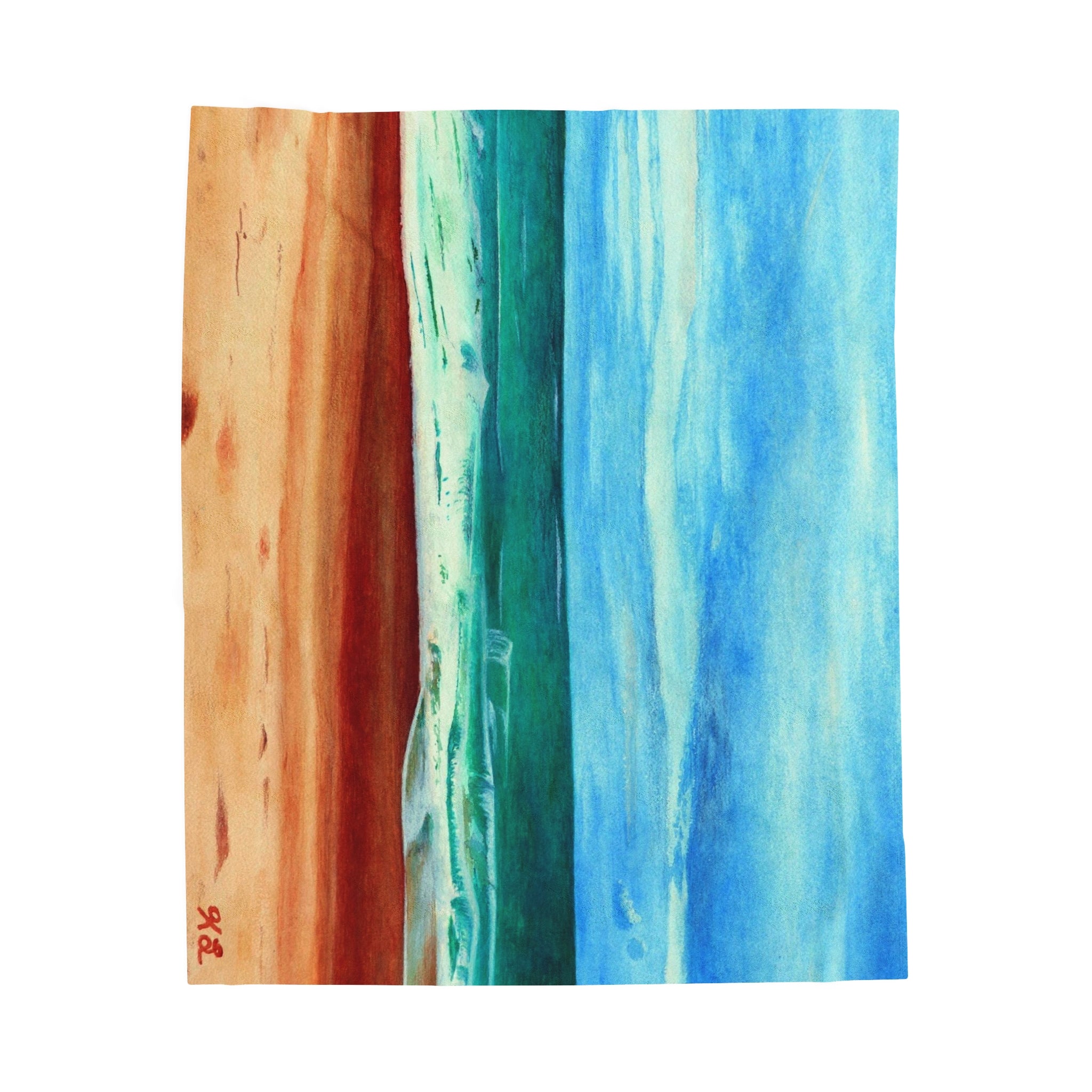 E Dogwood Beach Access Velveteen Plush Blanket