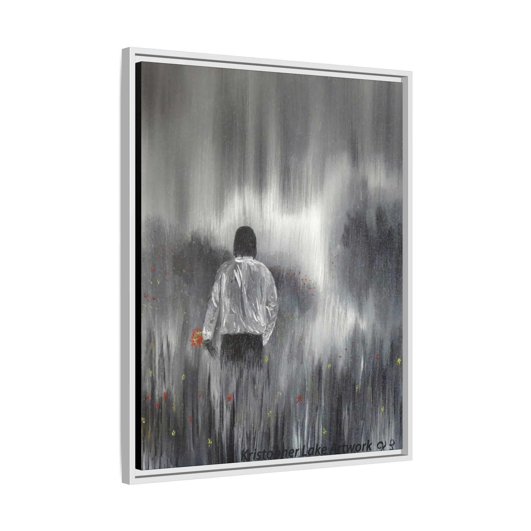 Dreamer painting Matte Canvas, Framed (Multi-color)