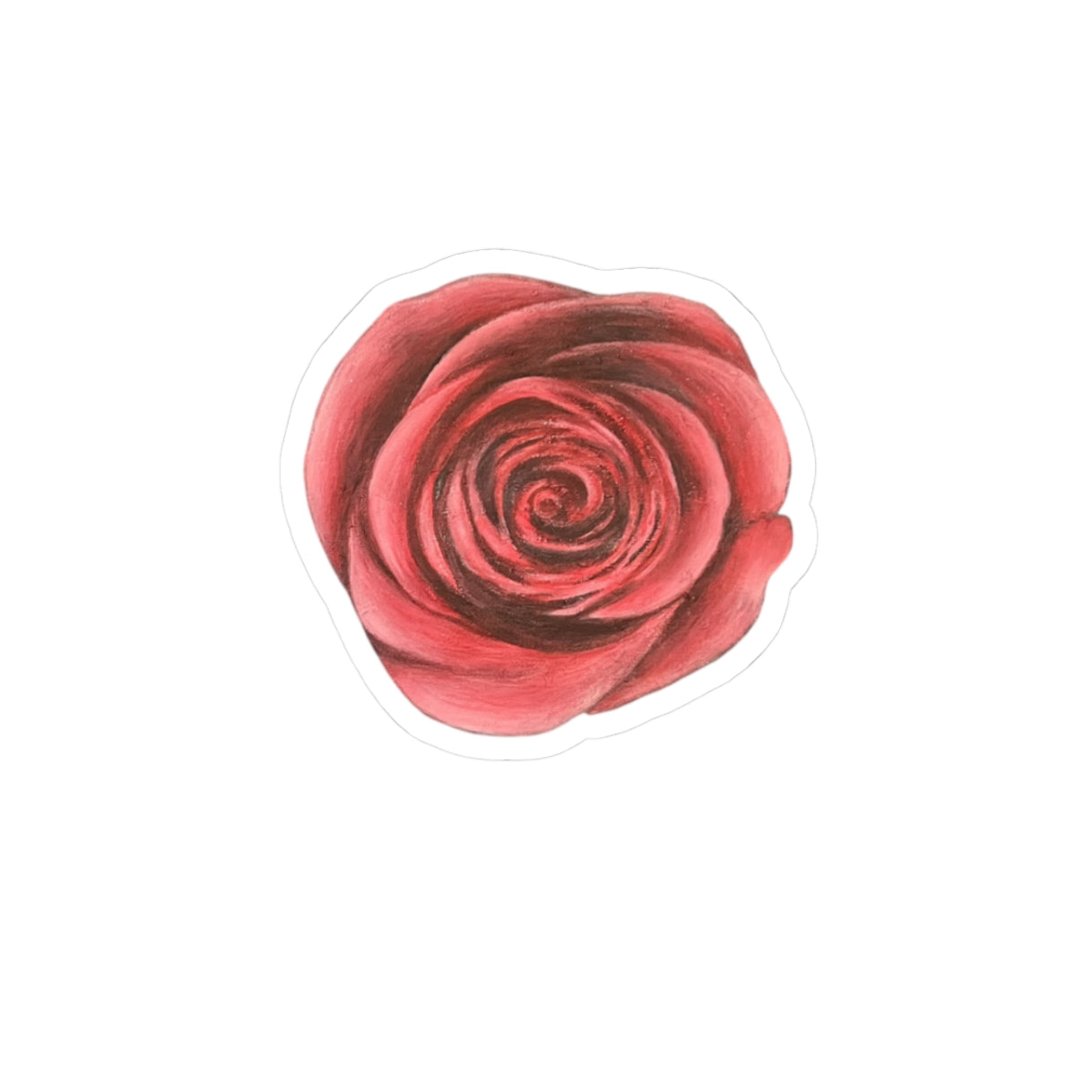 Artist Rose Kiss-Cut Stickers