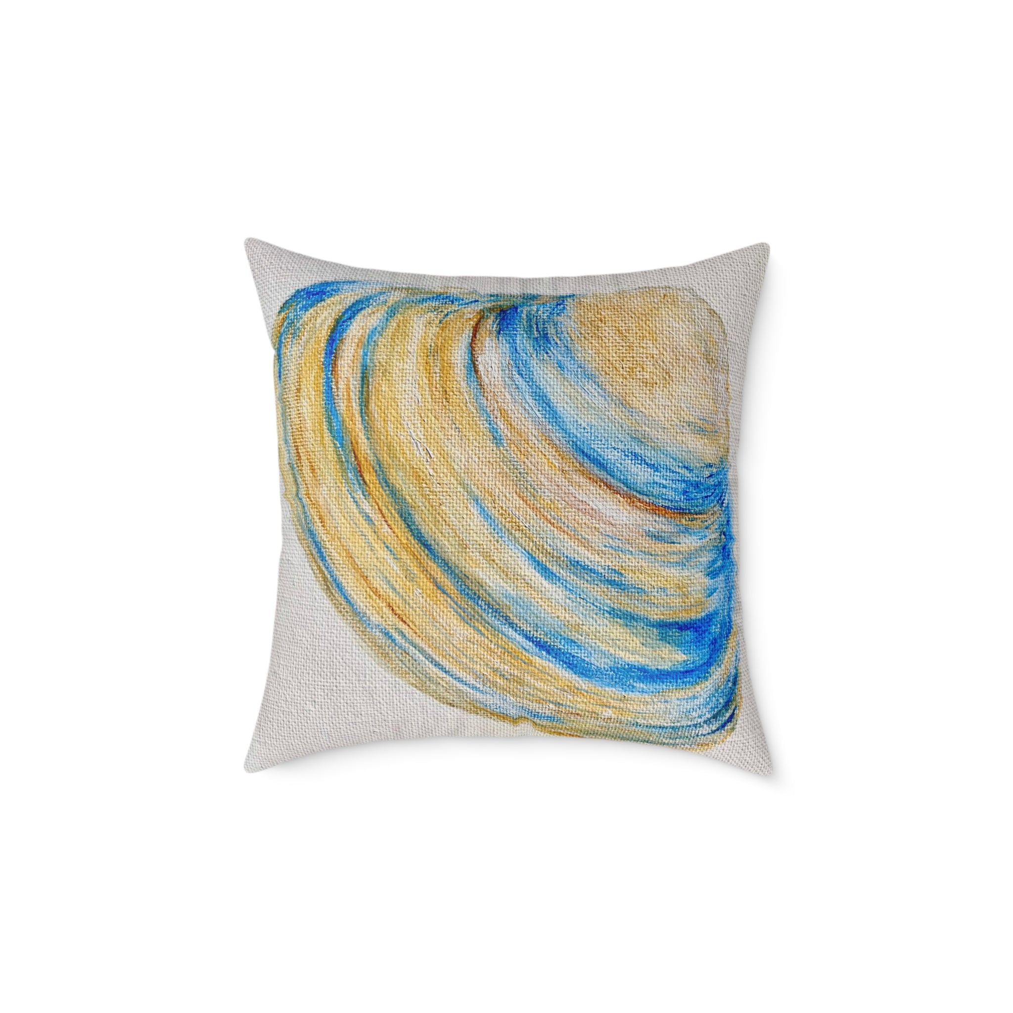 Clam Shell Square Canvas Pillow