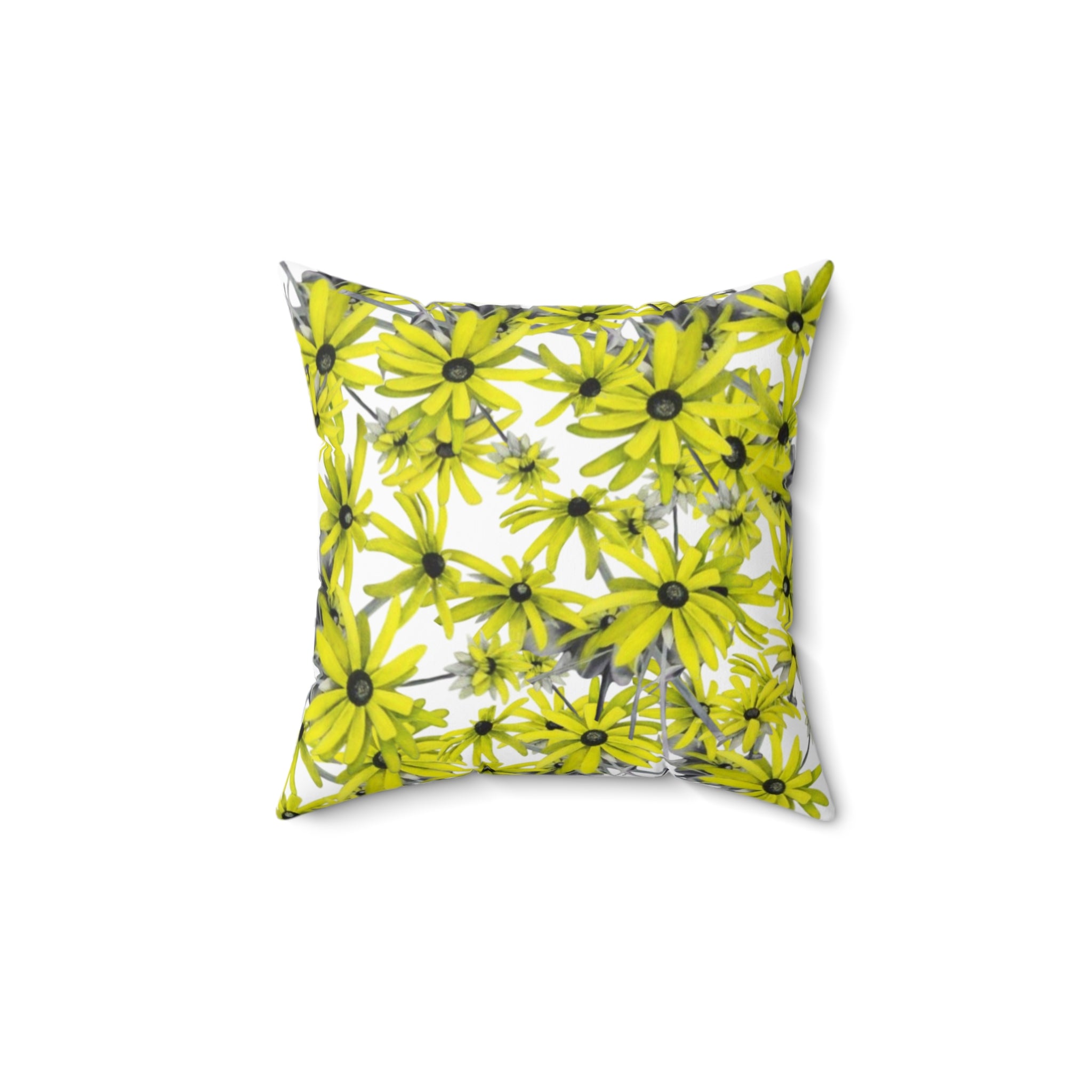 Le' Daisy oil painting square pillow