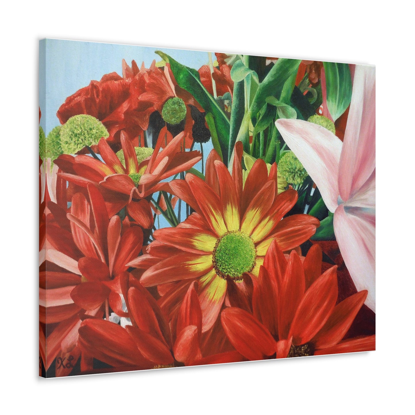 Gallery Print of the Original Oil Painting "Bunch Of Flowers"