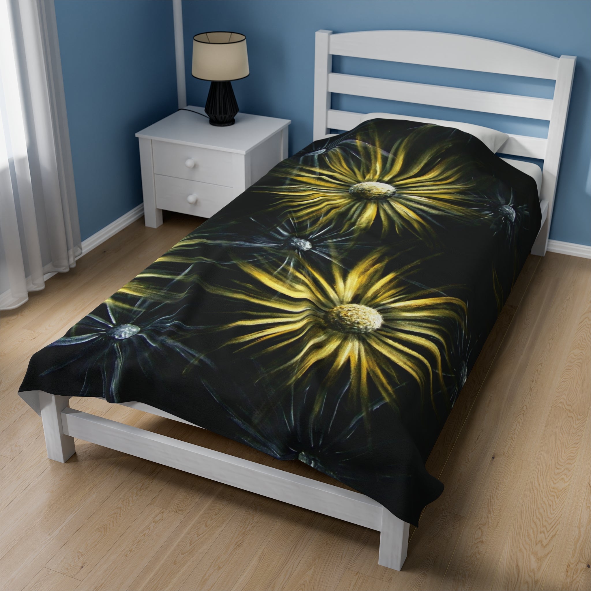 Whispering Stars Velveteen Plush Blanket