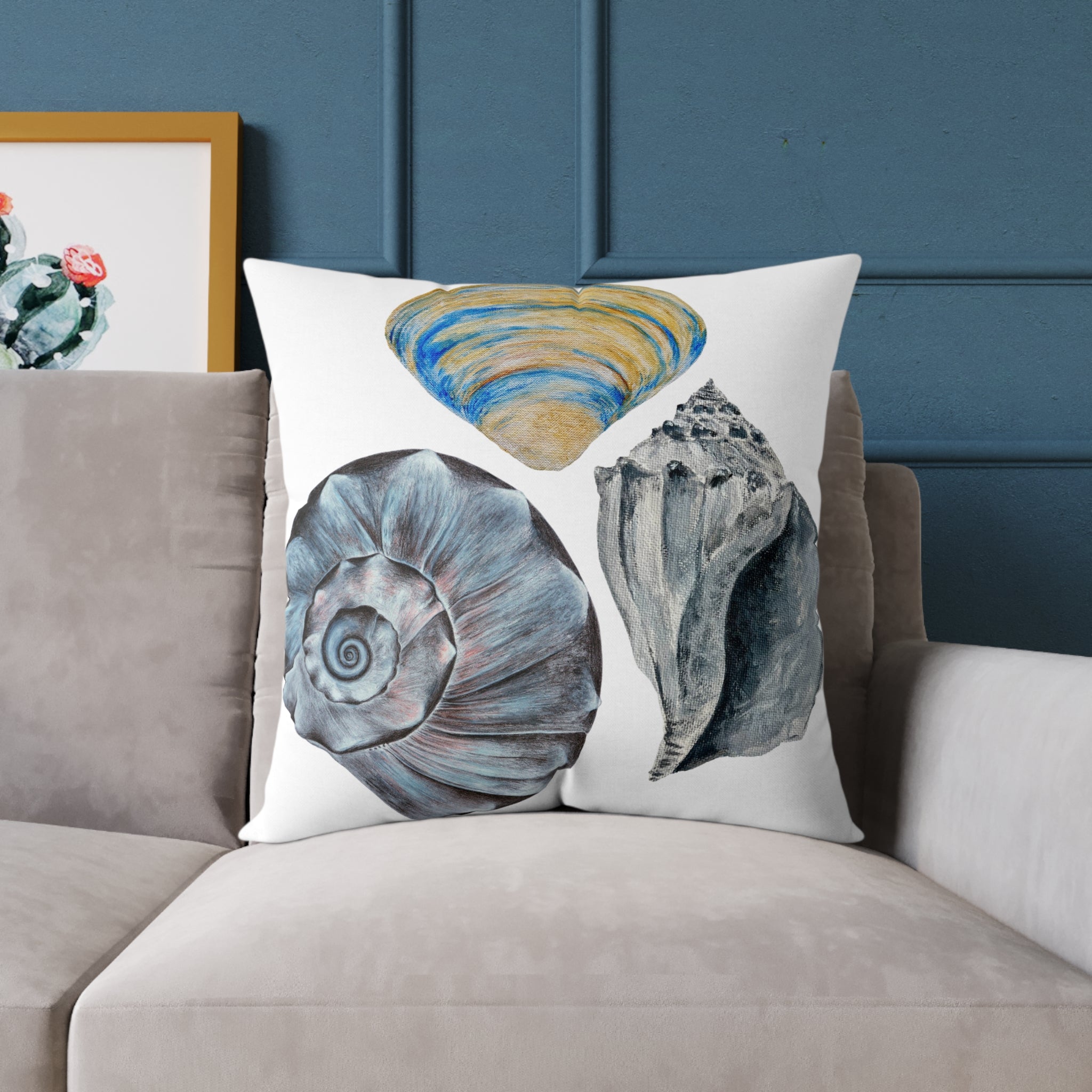 Welk Shell Square Canvas Pillow