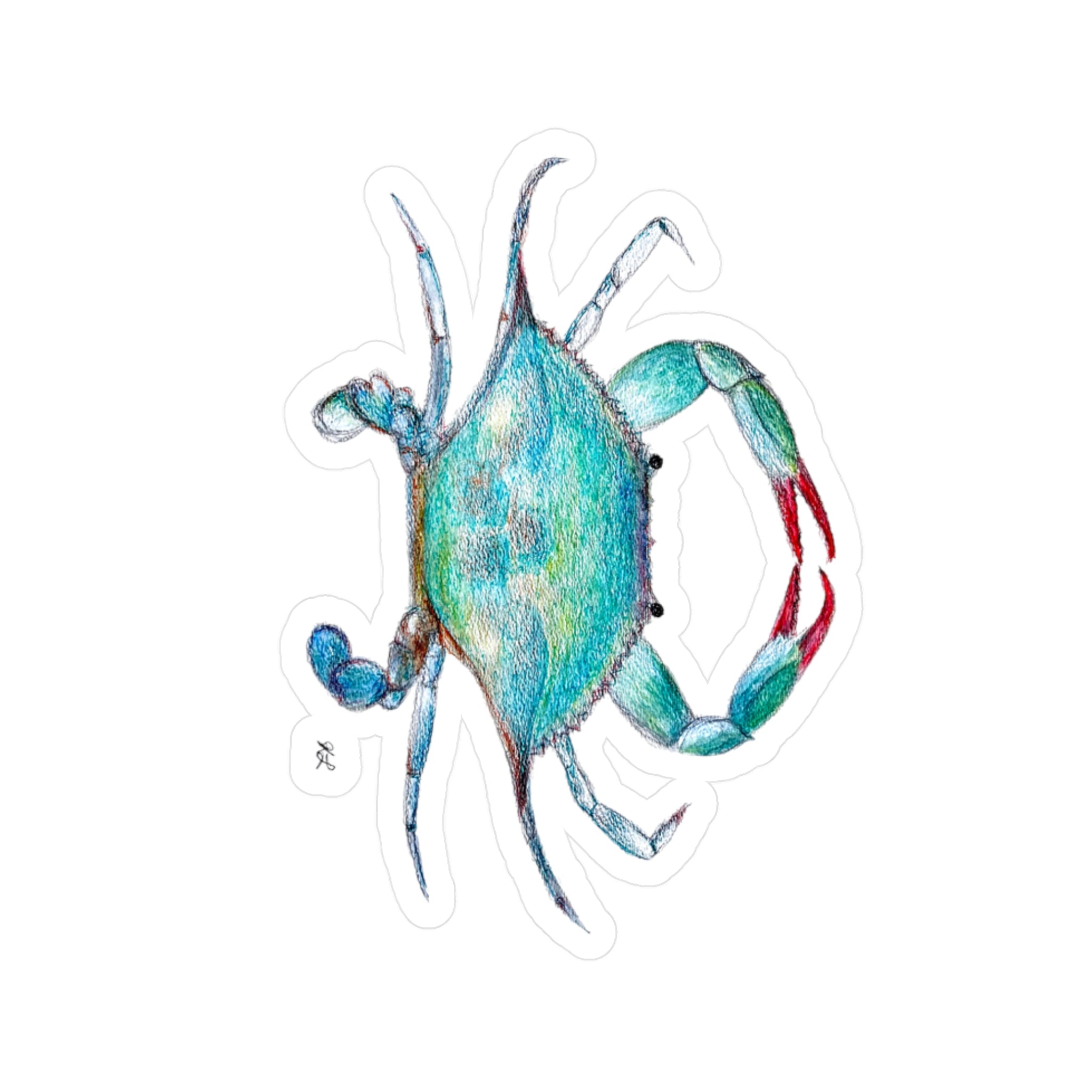 Blue Crab Vinyl Decals