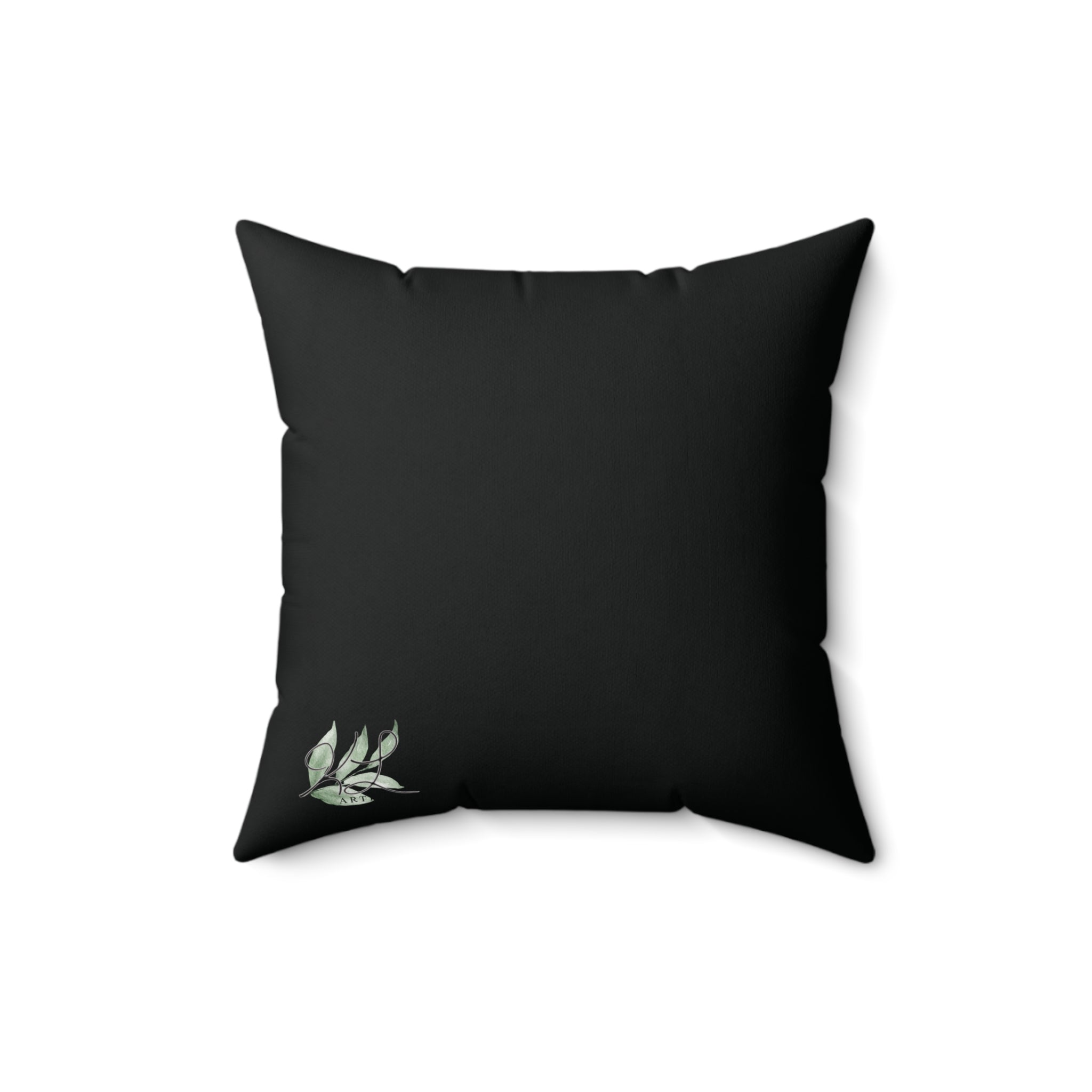 Red Flower oil painting Square Pillow