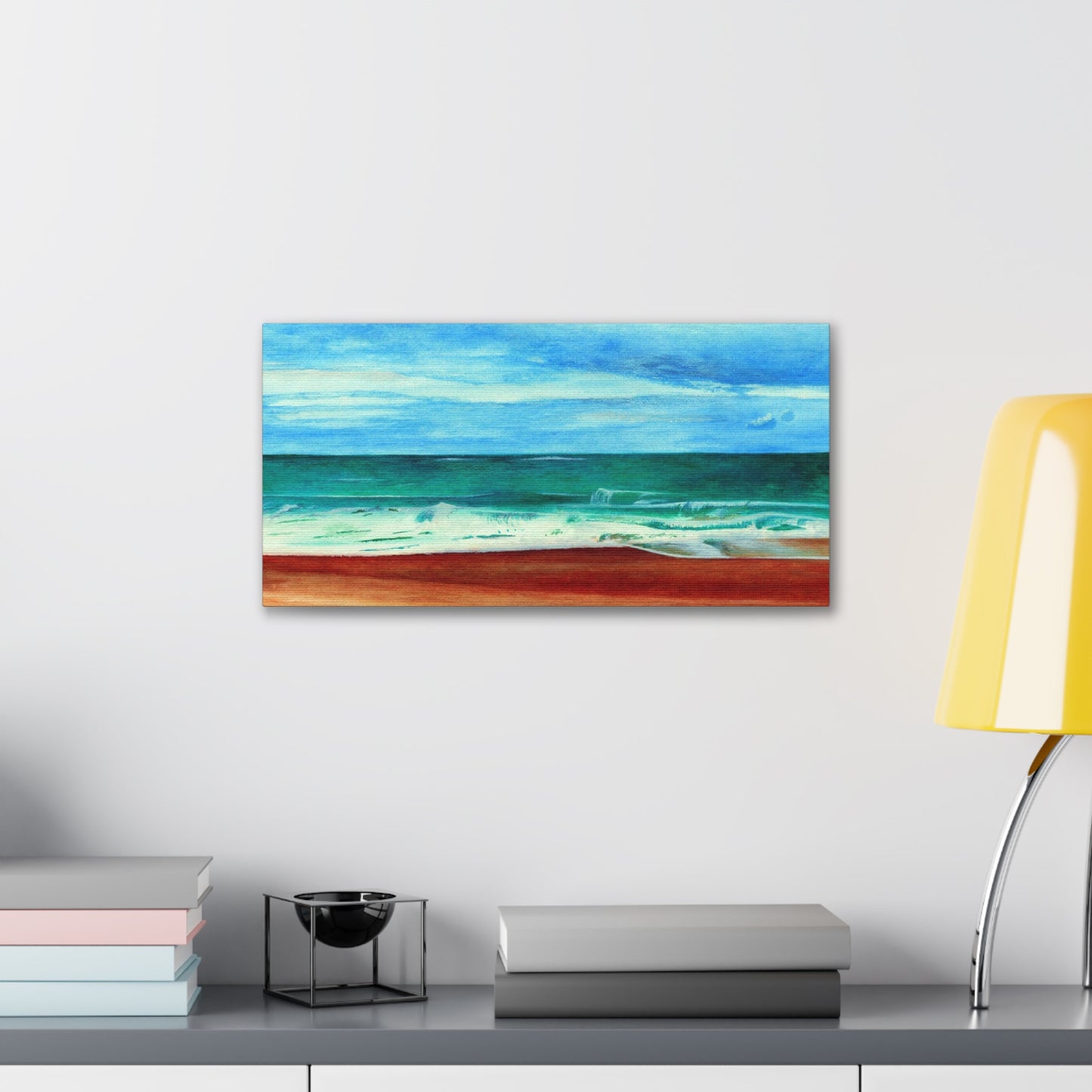 E. Dogwood Beach Access hand painted watercolor painting Canvas Gallery Wraps