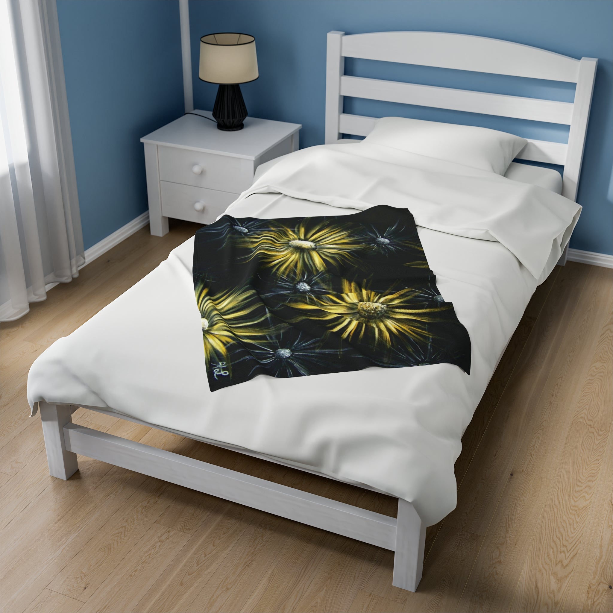 Whispering Stars Velveteen Plush Blanket