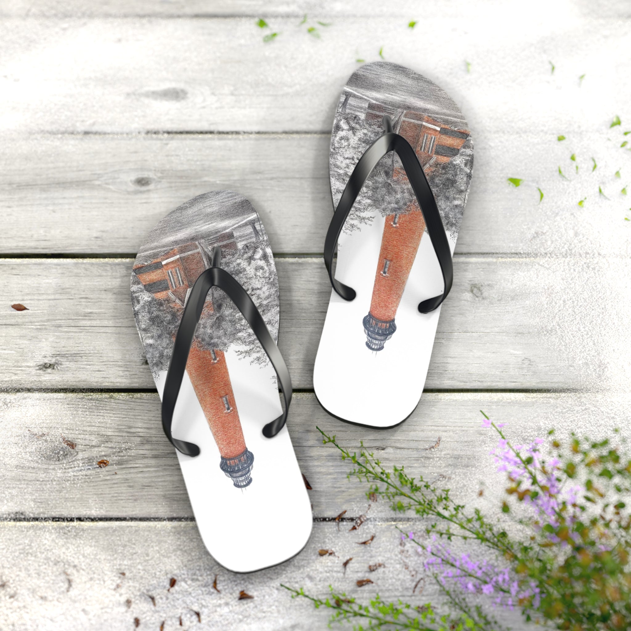Universal Flip Flops OBX Currituck Lighthouse