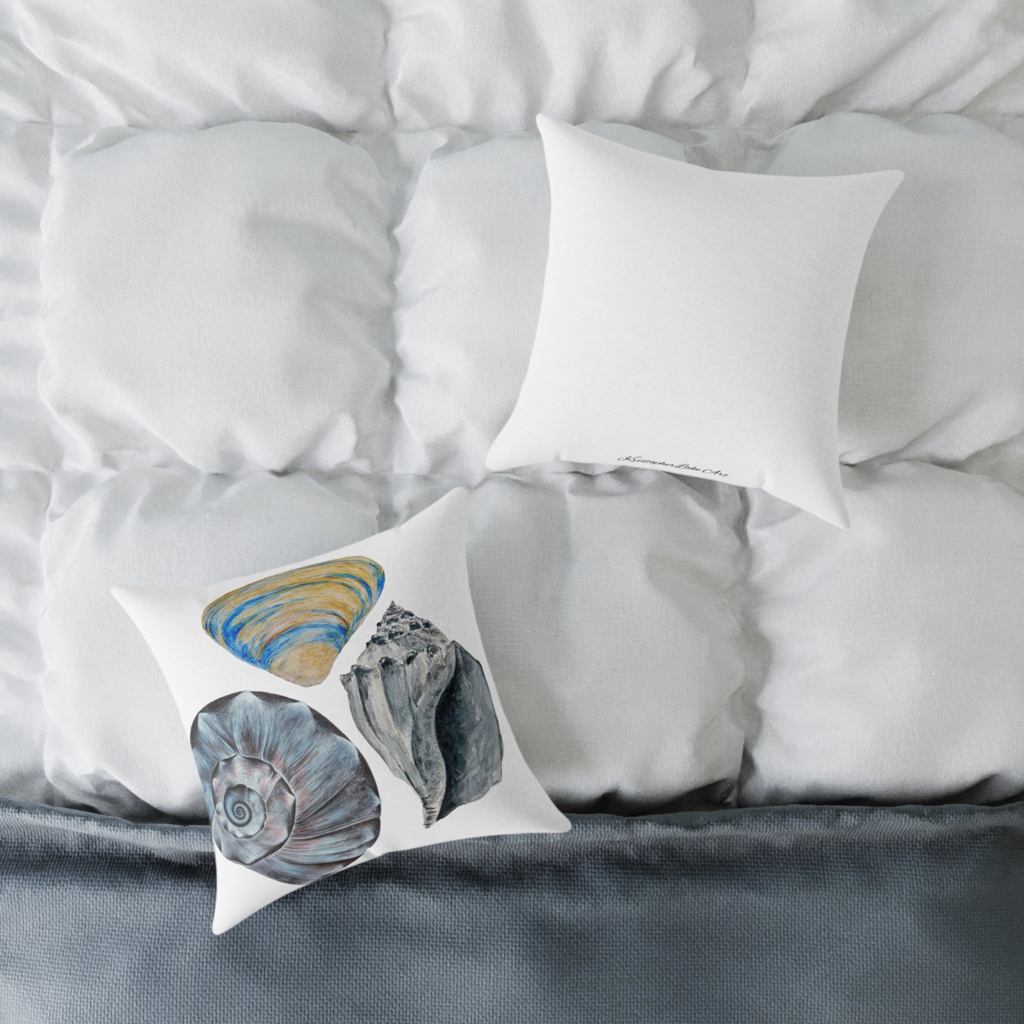 Welk Shell Square Canvas Pillow