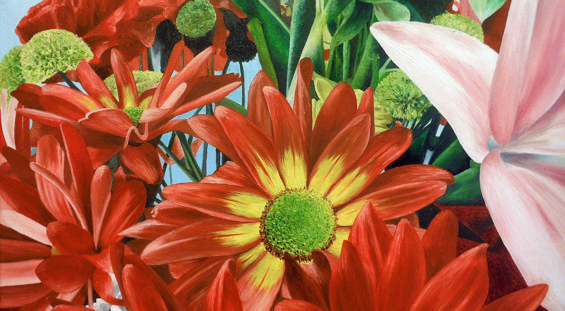 Bunch of flowers print ready