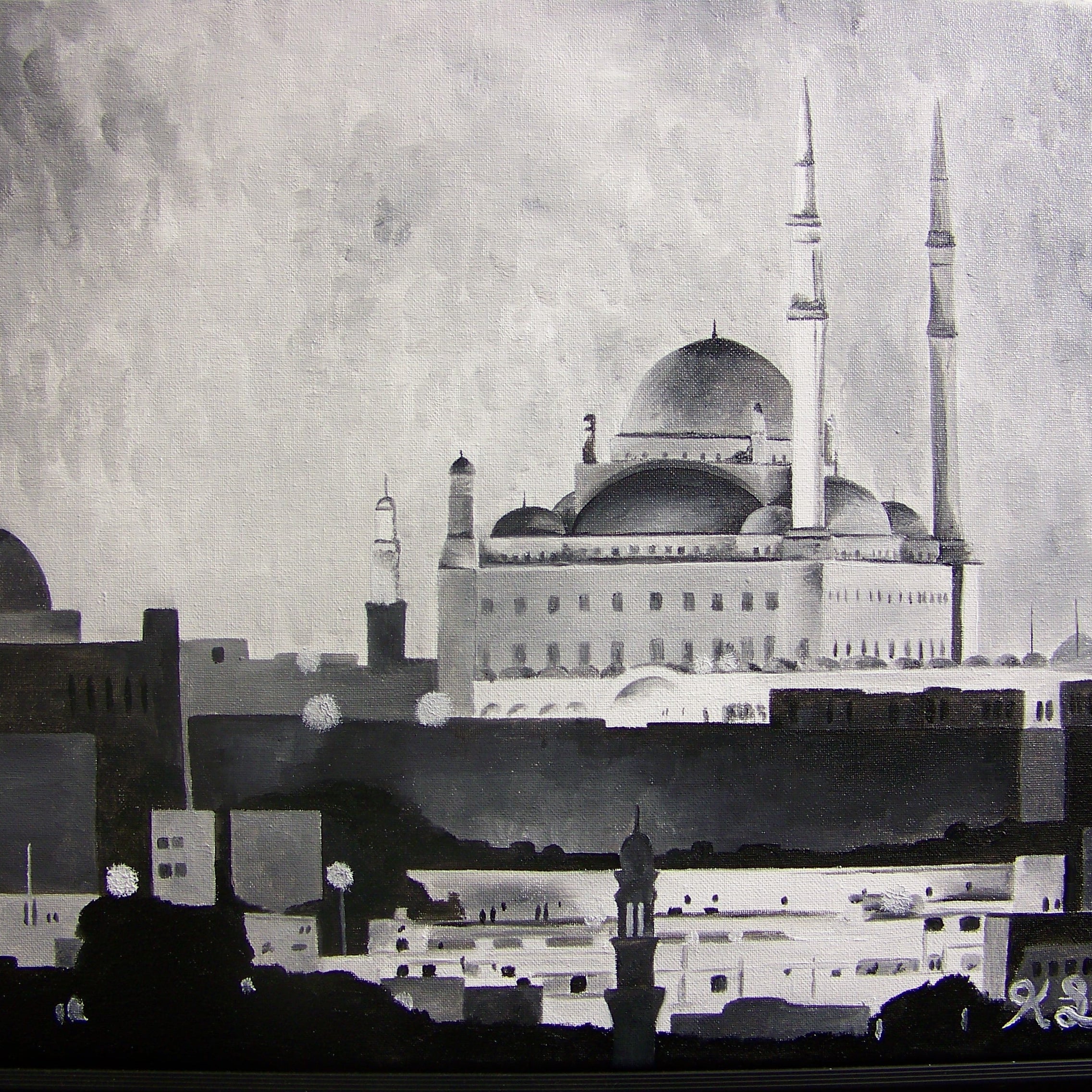 Mosque of Muhammed Ali Canvas Gallery Wraps