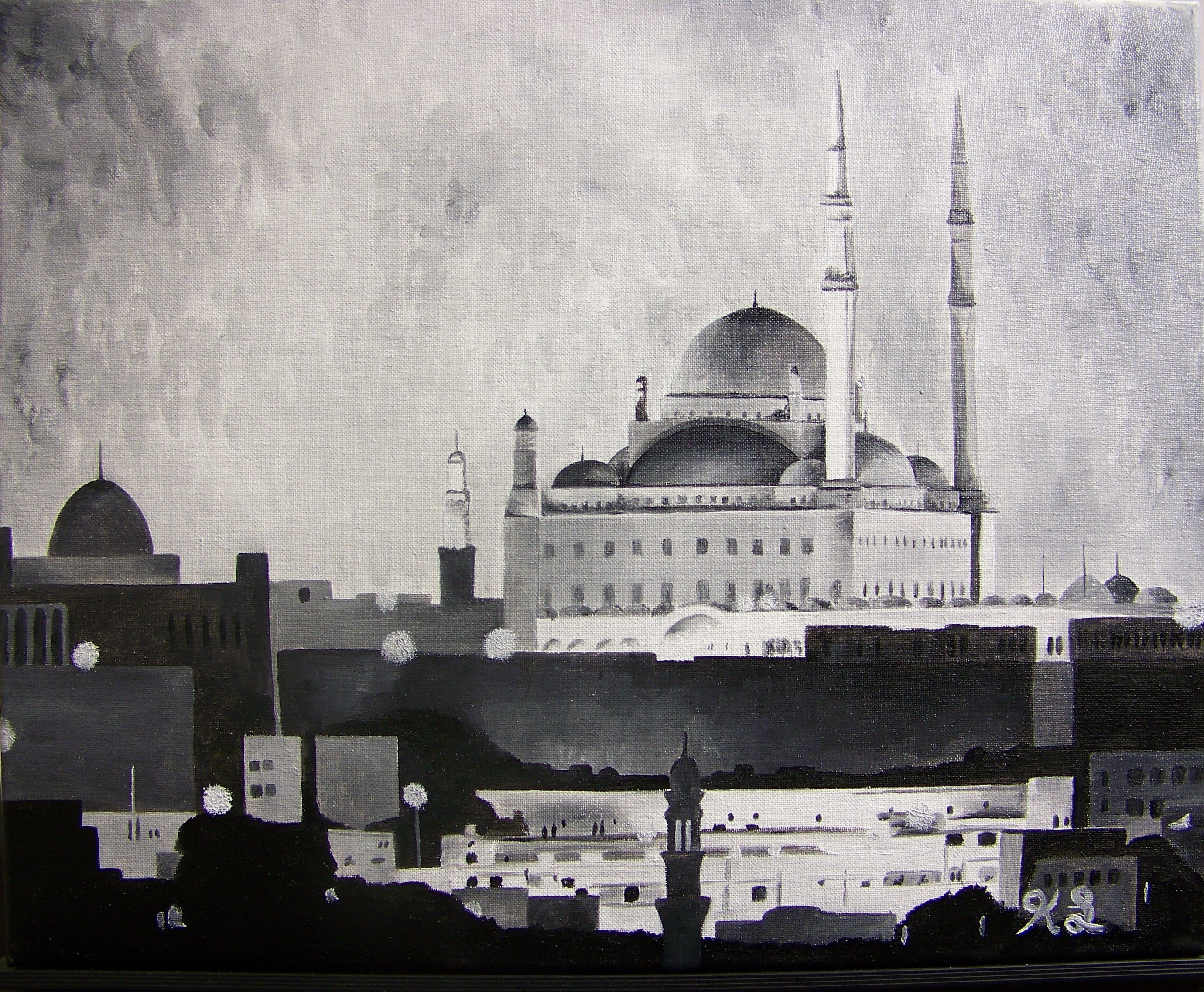 Mosque of Muhammed Ali Canvas Gallery Wraps