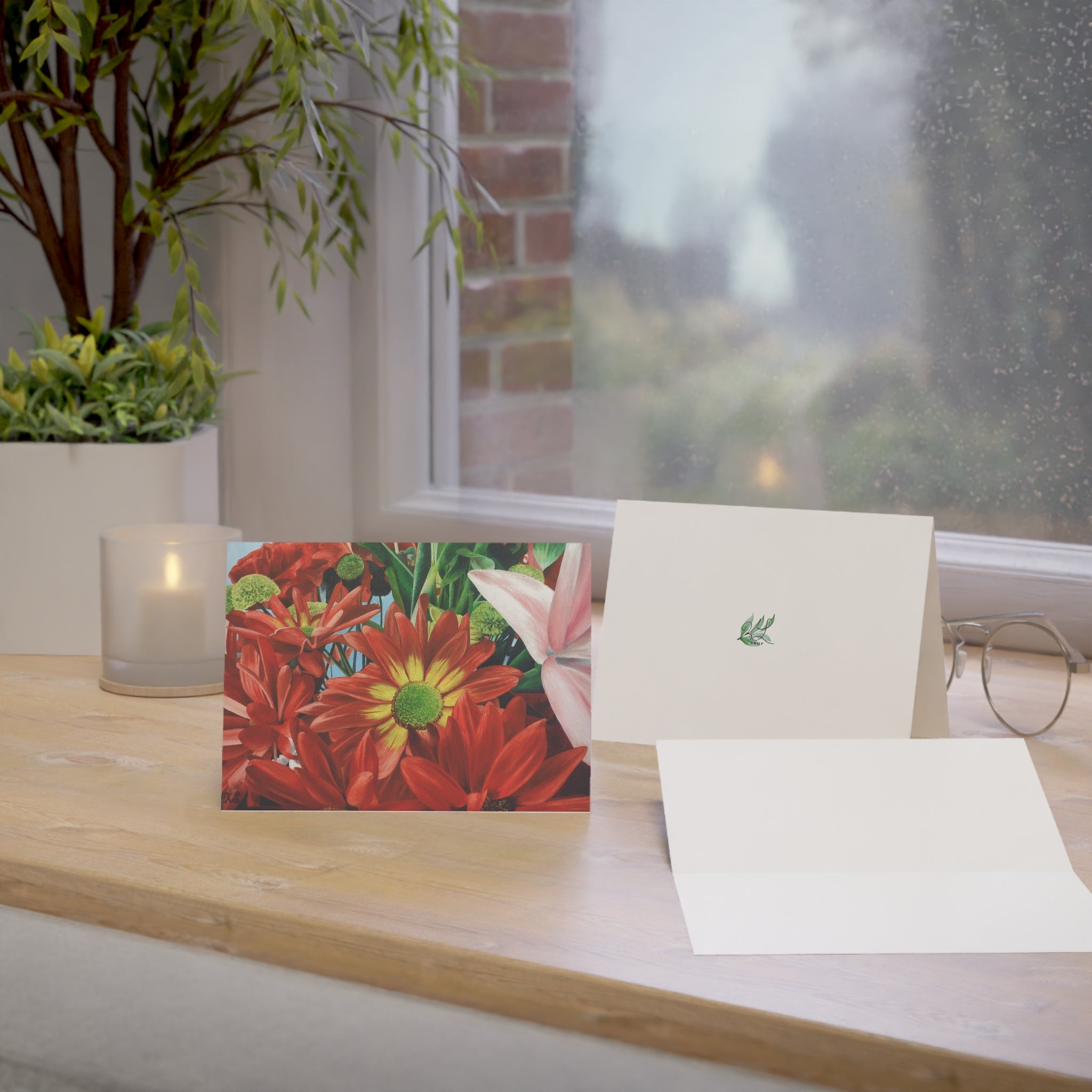 Bunch Of Flowers Greeting Cards (1, 10, 30, and 50pcs)