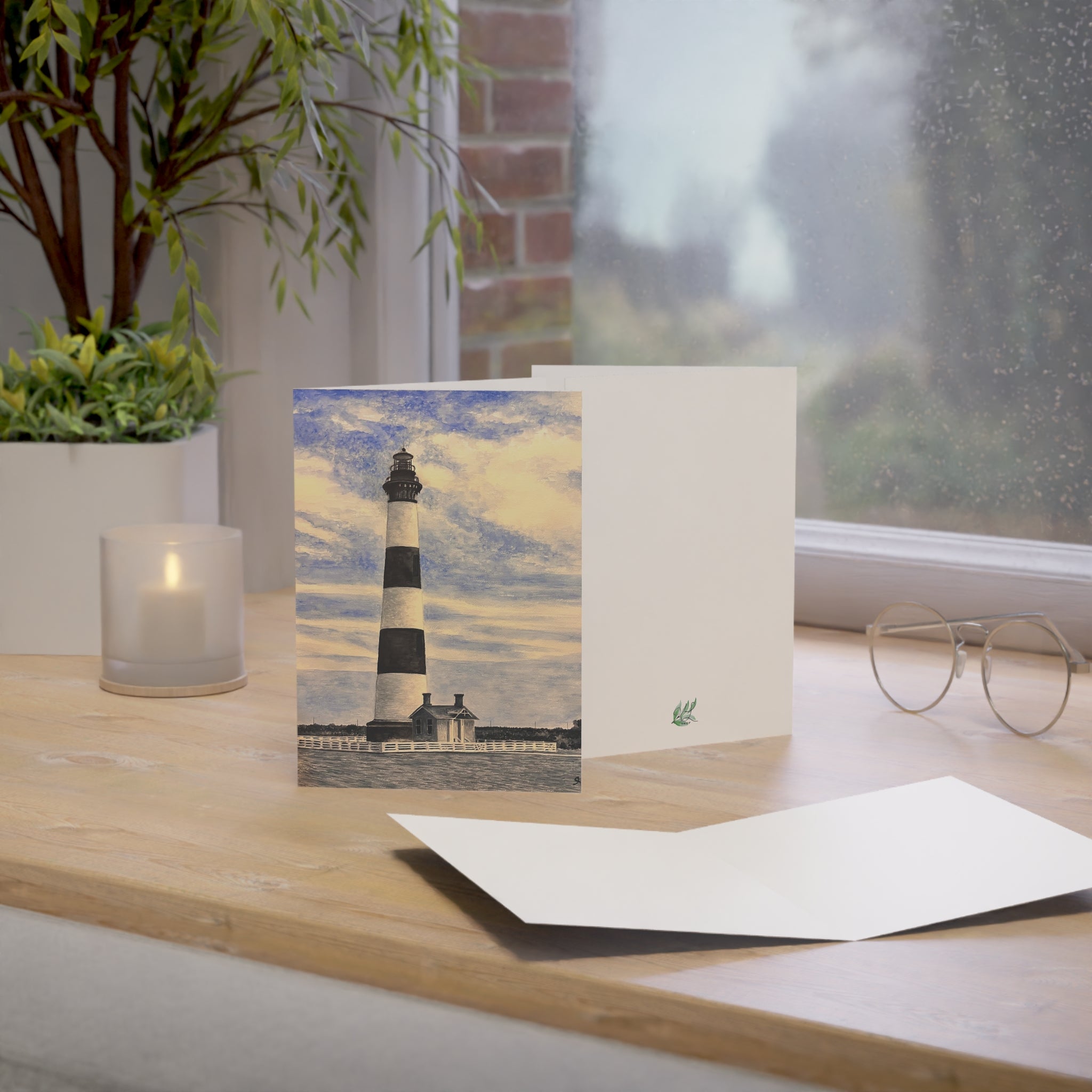 Bodie Island Lighthouse Greeting Cards (1, 10, 30, and 50pcs)