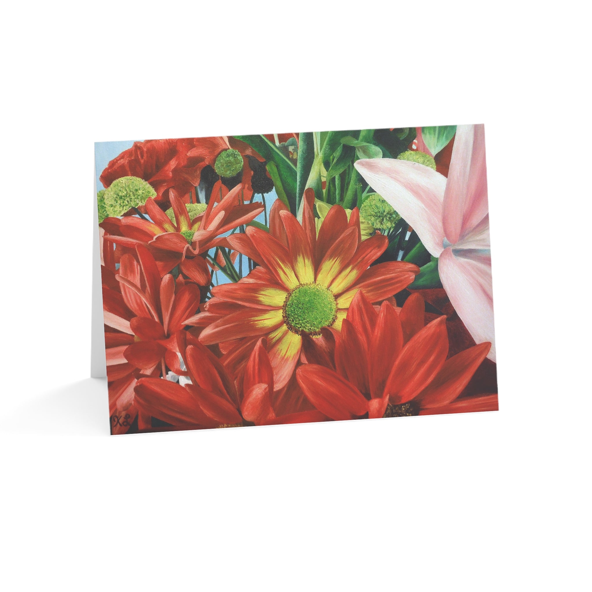 Bunch Of Flowers Greeting Cards (1, 10, 30, and 50pcs)