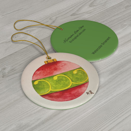 Christmas Ornament, Ceramic Ornament, Signature Collection