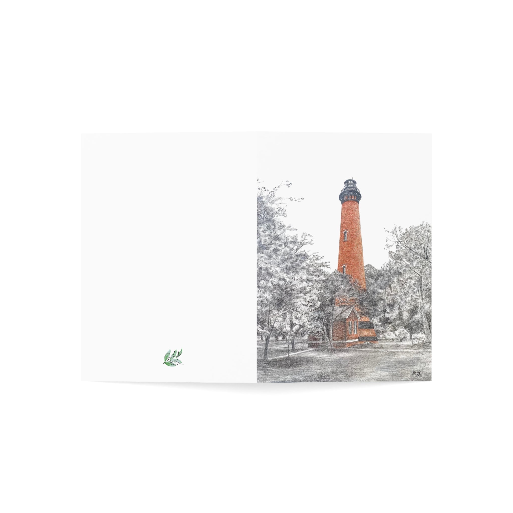 Currituck Lighthouse Greeting Cards (1, 10, 30, and 50pcs)