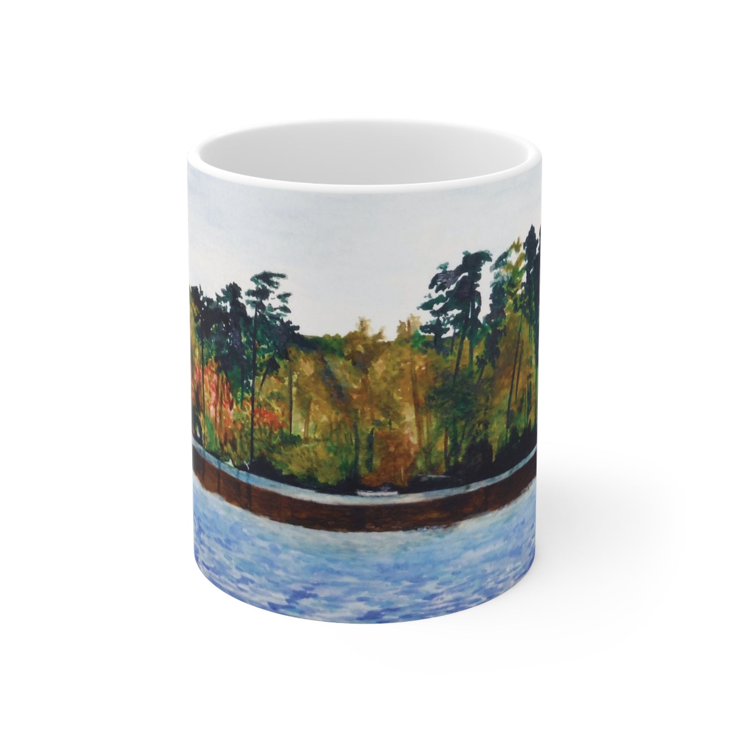 Burke Lake Kayaker ceramic Mug 11oz