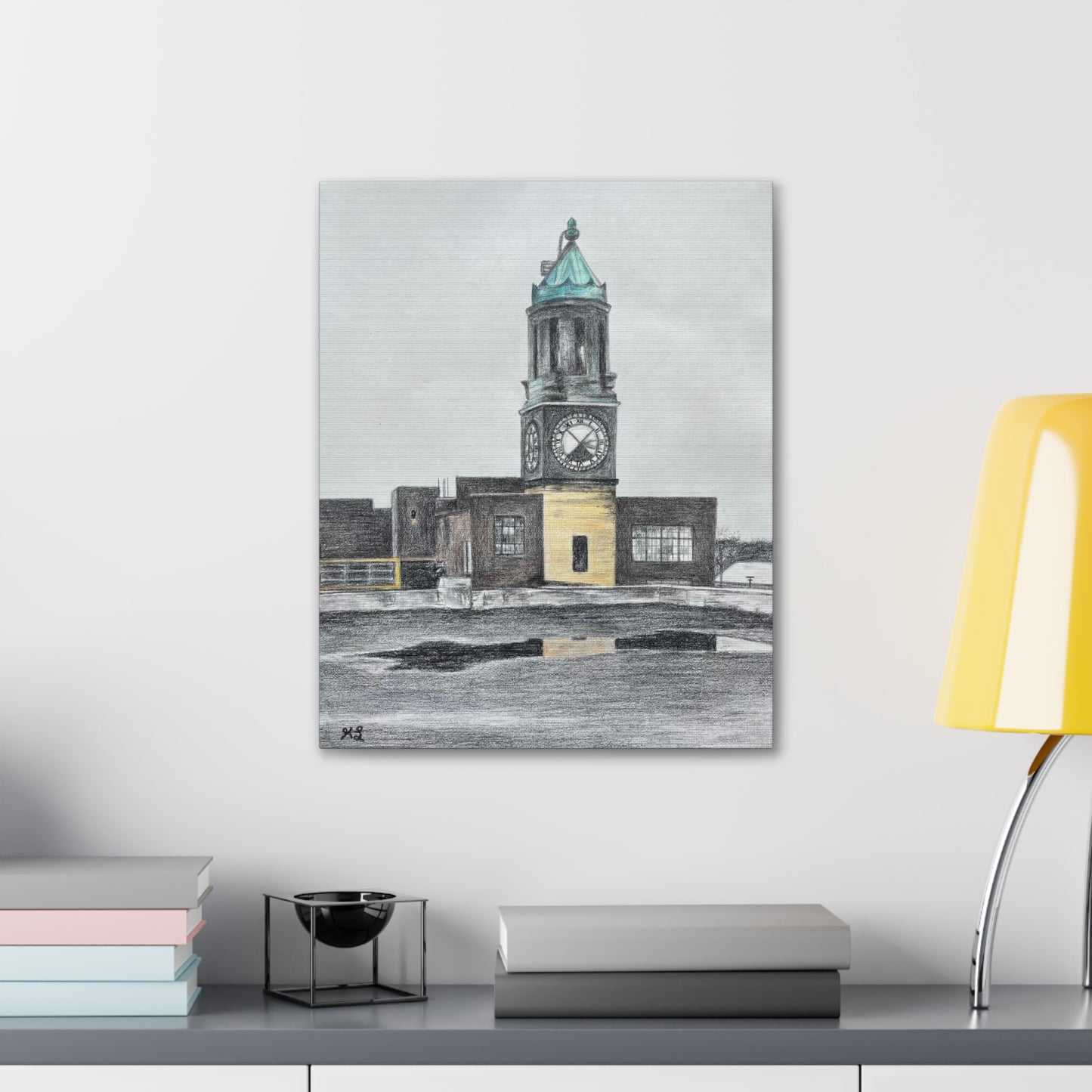 Scranton Lace Company Clock Tower Canvas Gallery Wraps