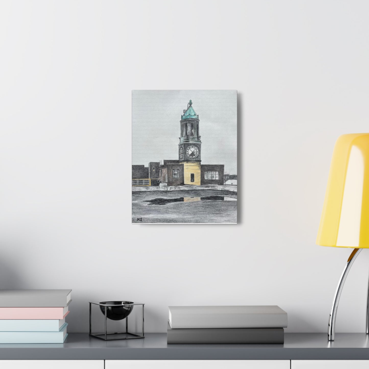 Scranton Lace Company Clock Tower Canvas Gallery Wraps