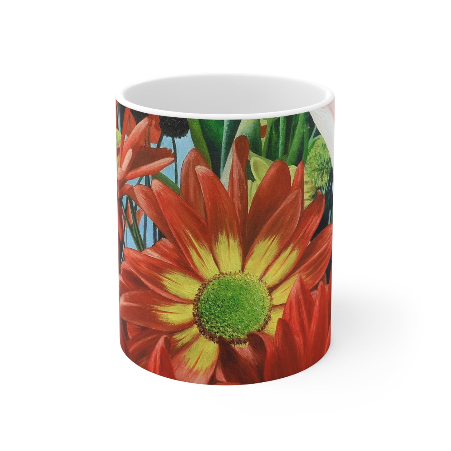 Bunch Of Flowers Ceramic Mug 11oz