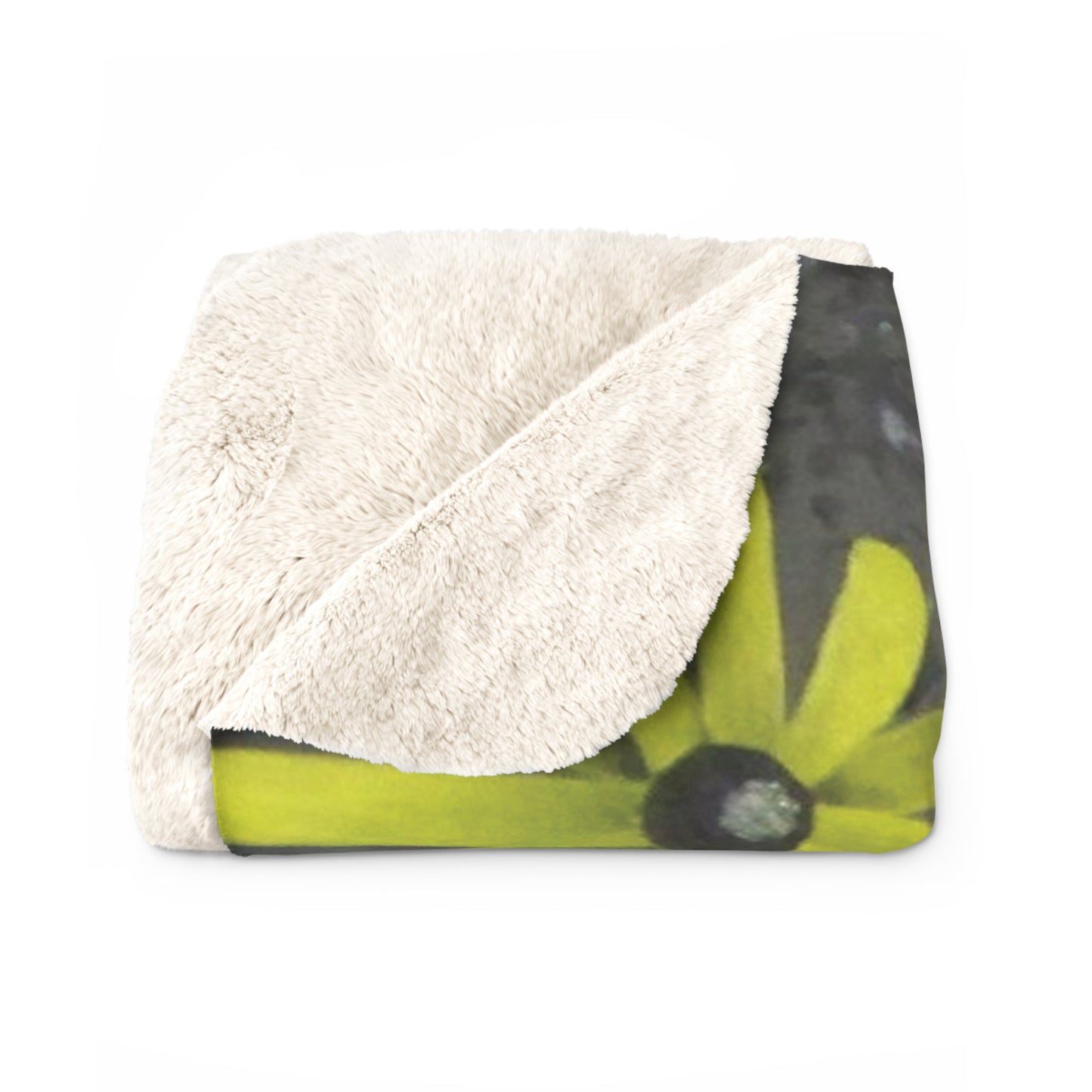 Le Daisy Sherpa Fleece Blanket