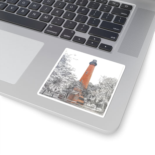 Currituck Lighthouse Kiss-Cut Stickers