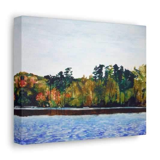 Lake Kayaking Canvas Gallery Wraps