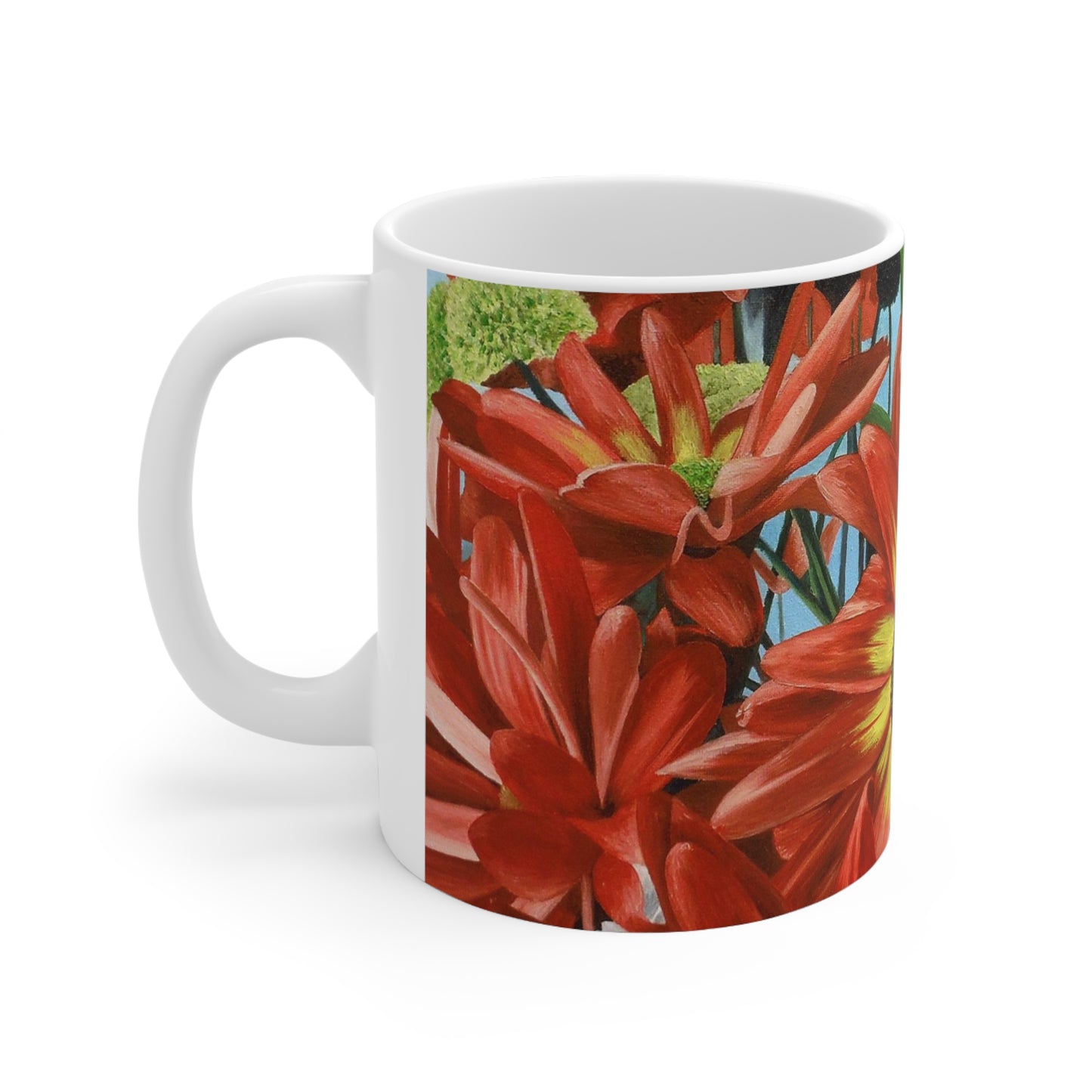 Bunch Of Flowers Ceramic Mug 11oz