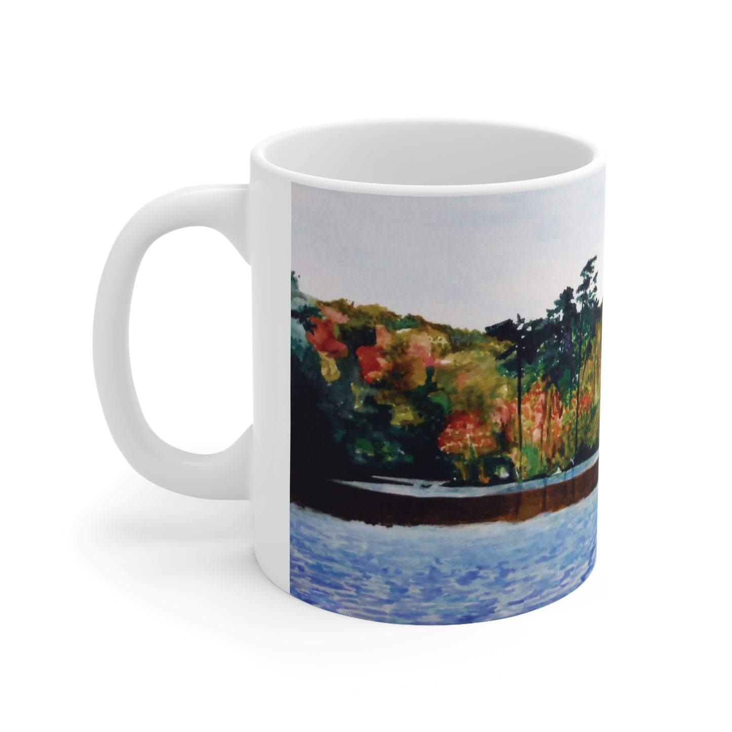 Burke Lake Kayaker ceramic Mug 11oz