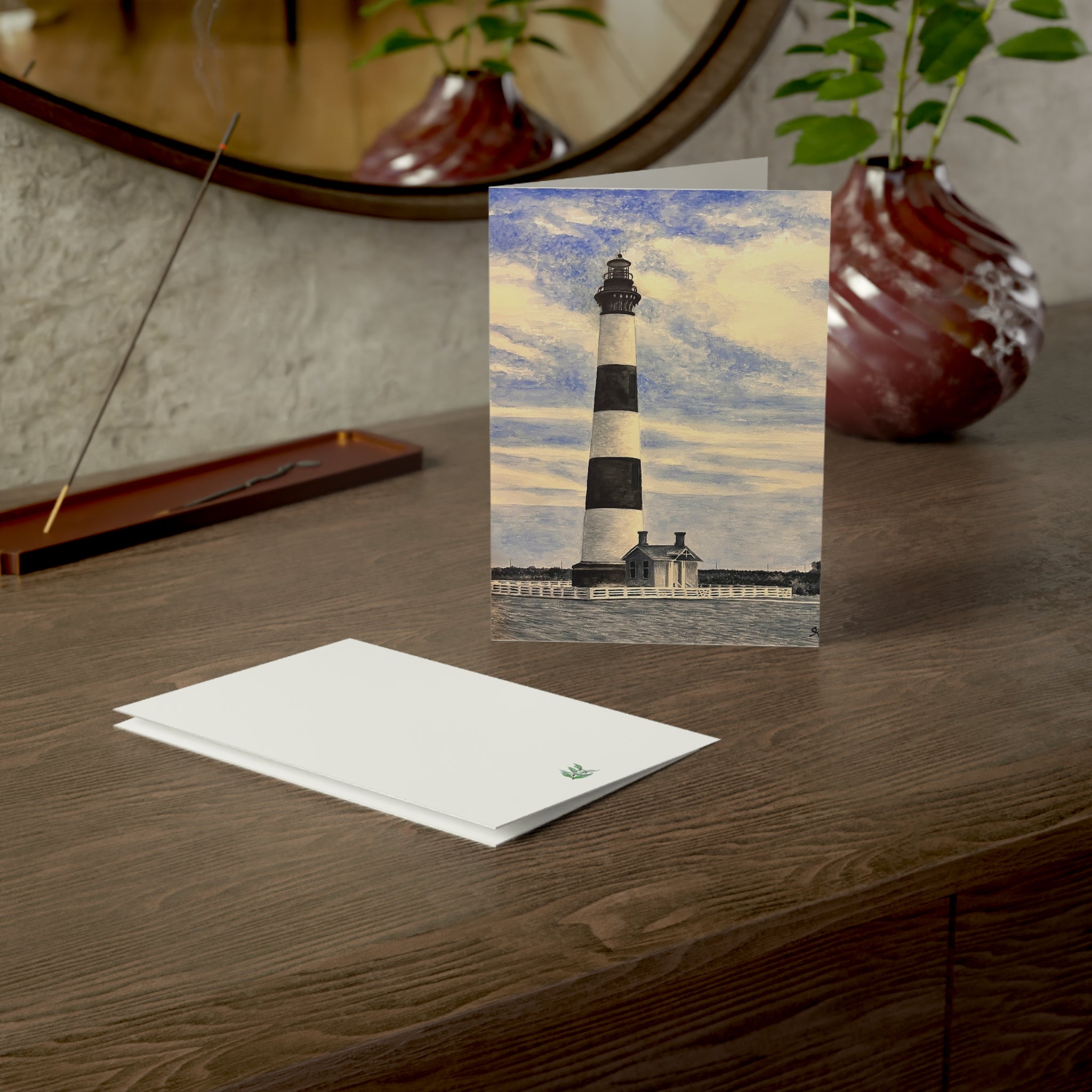 Bodie Island Lighthouse Greeting Cards (1, 10, 30, and 50pcs)