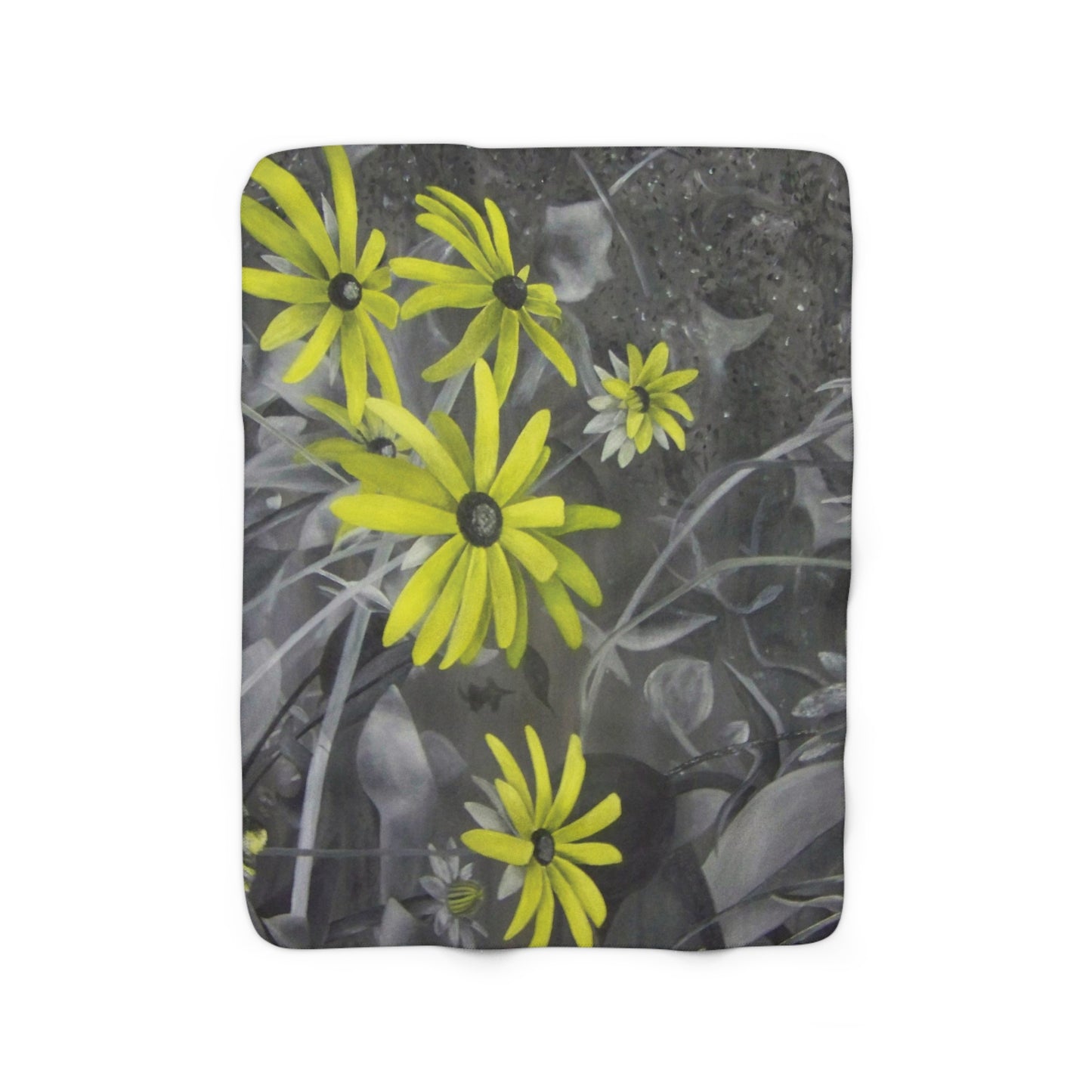 Le Daisy Sherpa Fleece Blanket