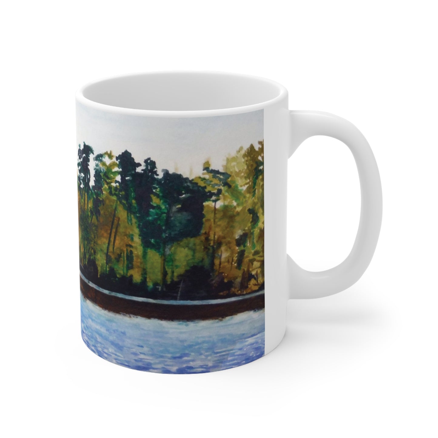 Burke Lake Kayaker ceramic Mug 11oz