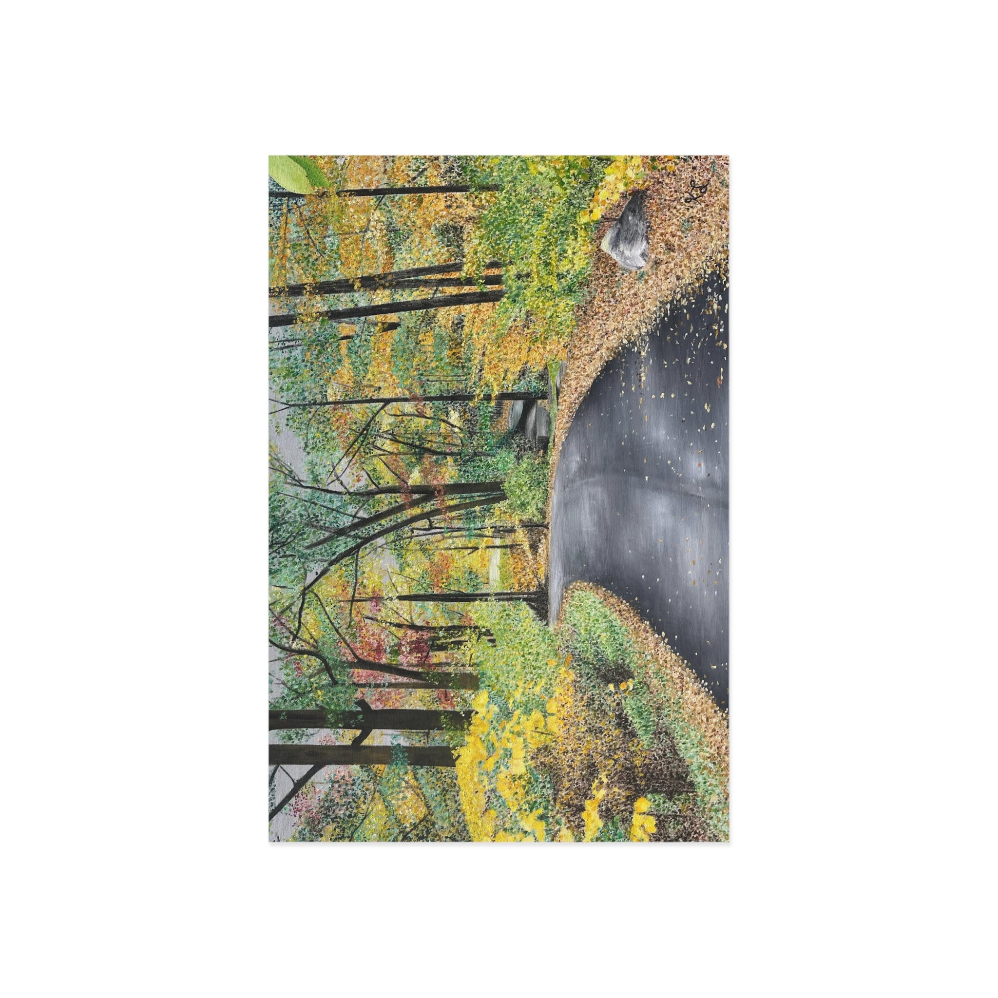 Lake Scranton Fall Walk Fine Art Postcards
