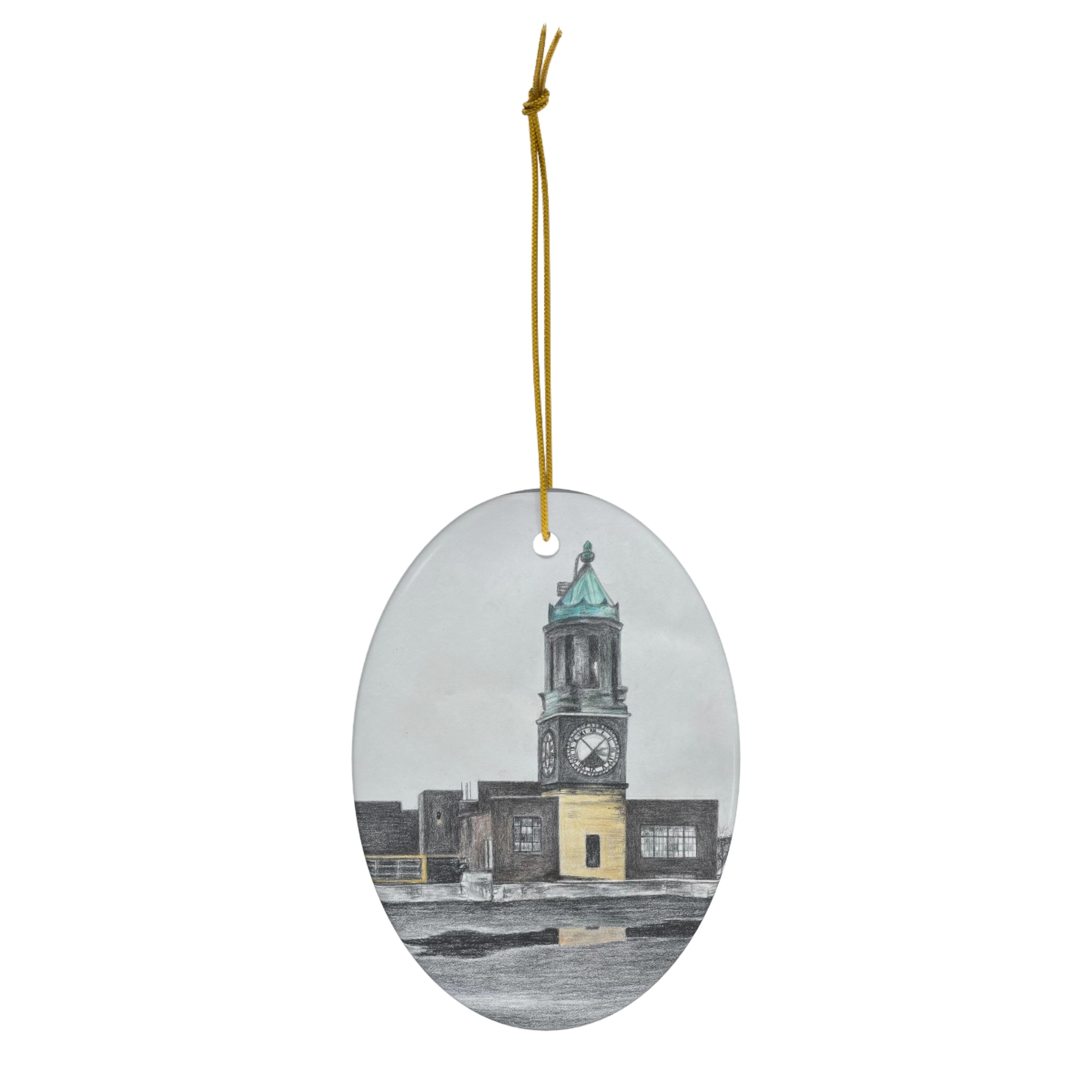 Scranton Lace Factory Ceramic Ornament, Signature Collection